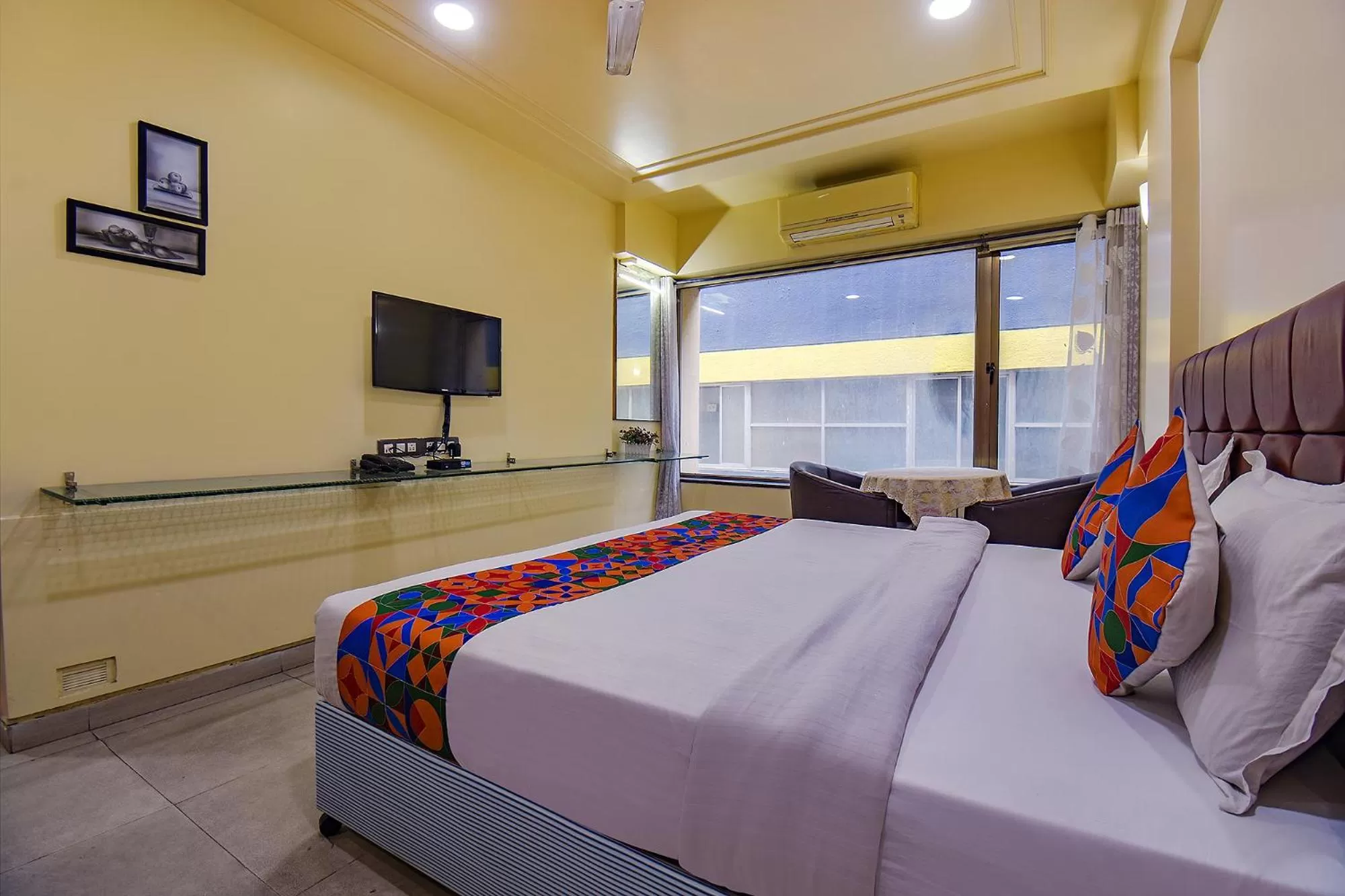 Bed in FabHotel SR Wakad - Nr Mall of Millenium