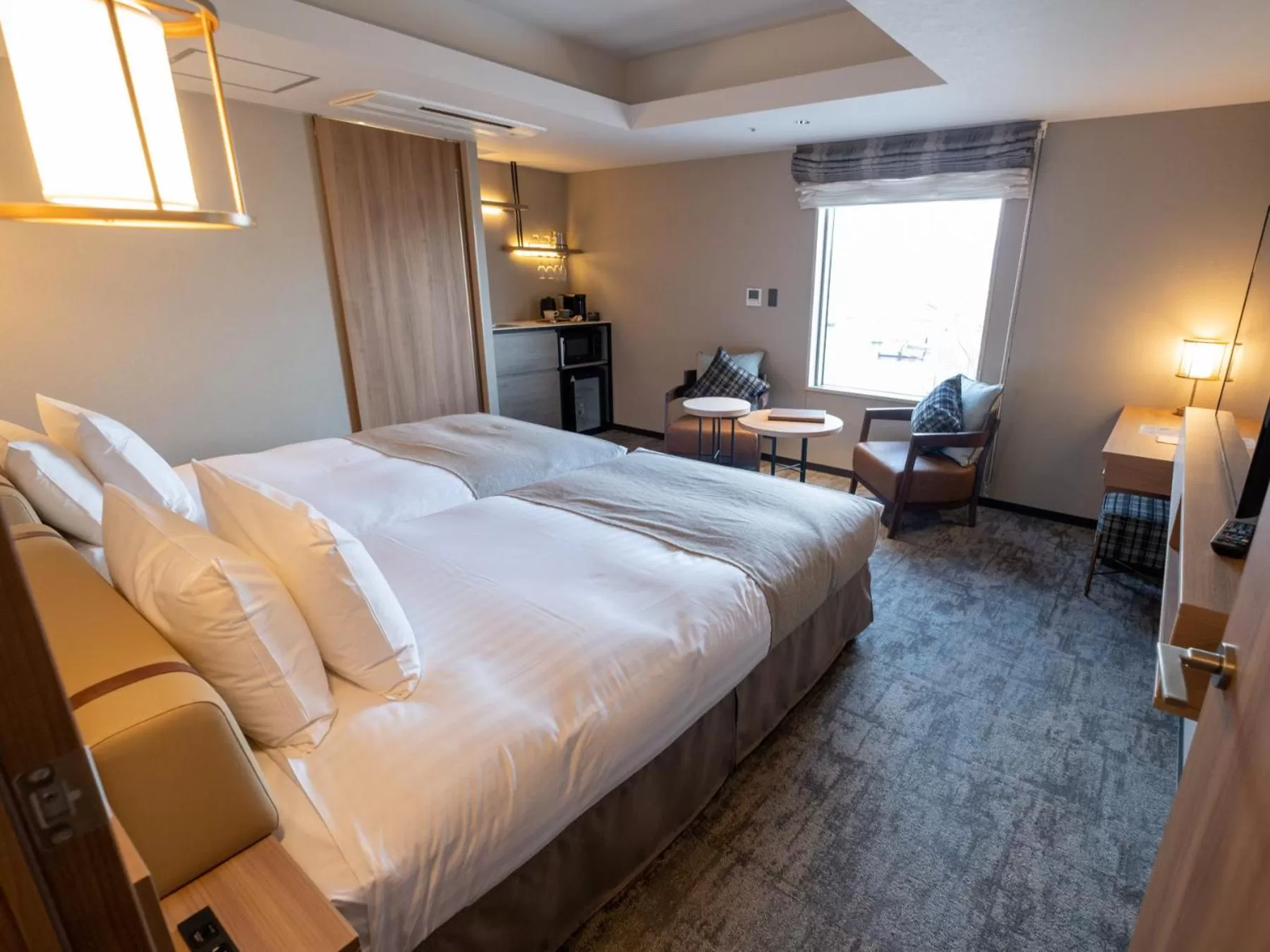 Photo of the whole room, Bed in Tokyu Stay Hakodate Asaichi Akarinoyu
