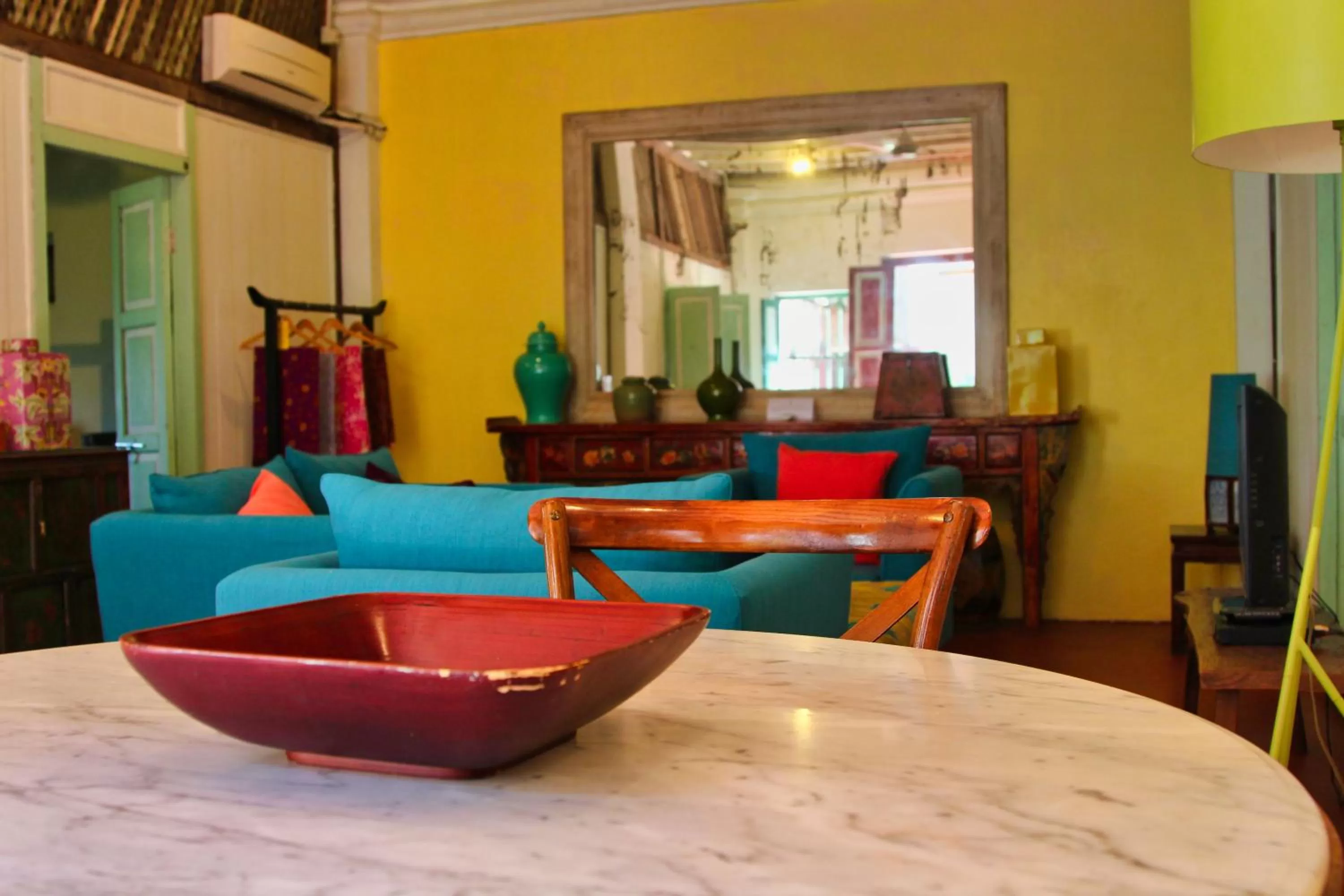 Seating area in Temple Tree Resort