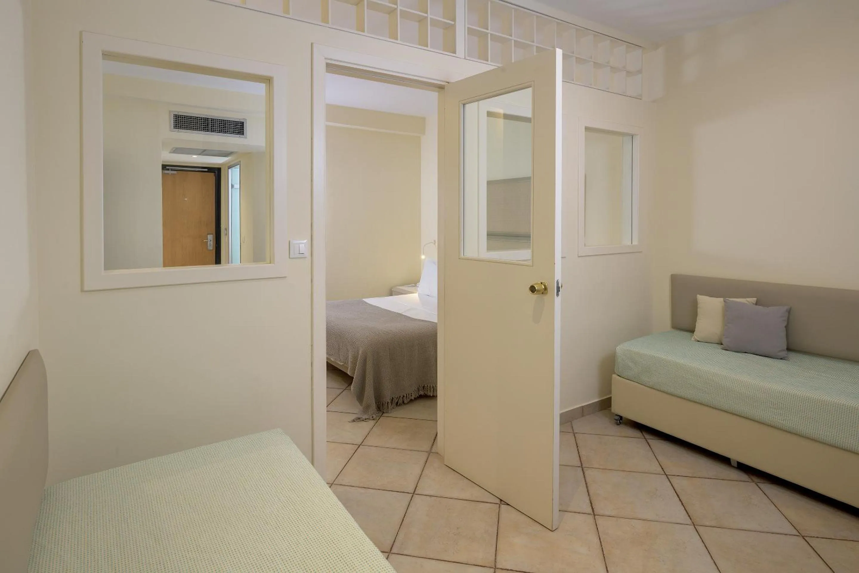 View (from property/room), Bed in Lindos Royal Resort