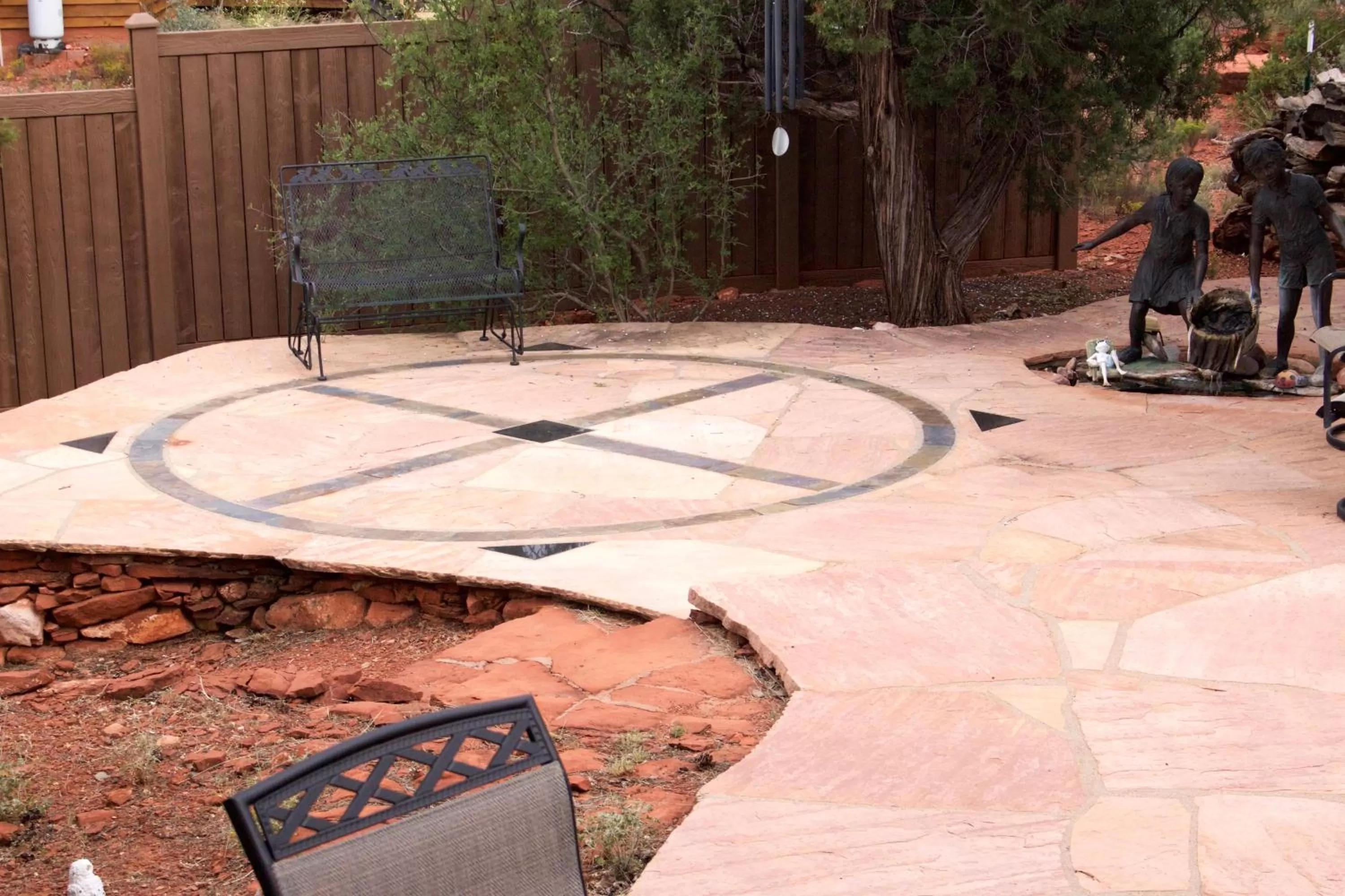 Garden view in Sedona Cathedral Hideaway LLC