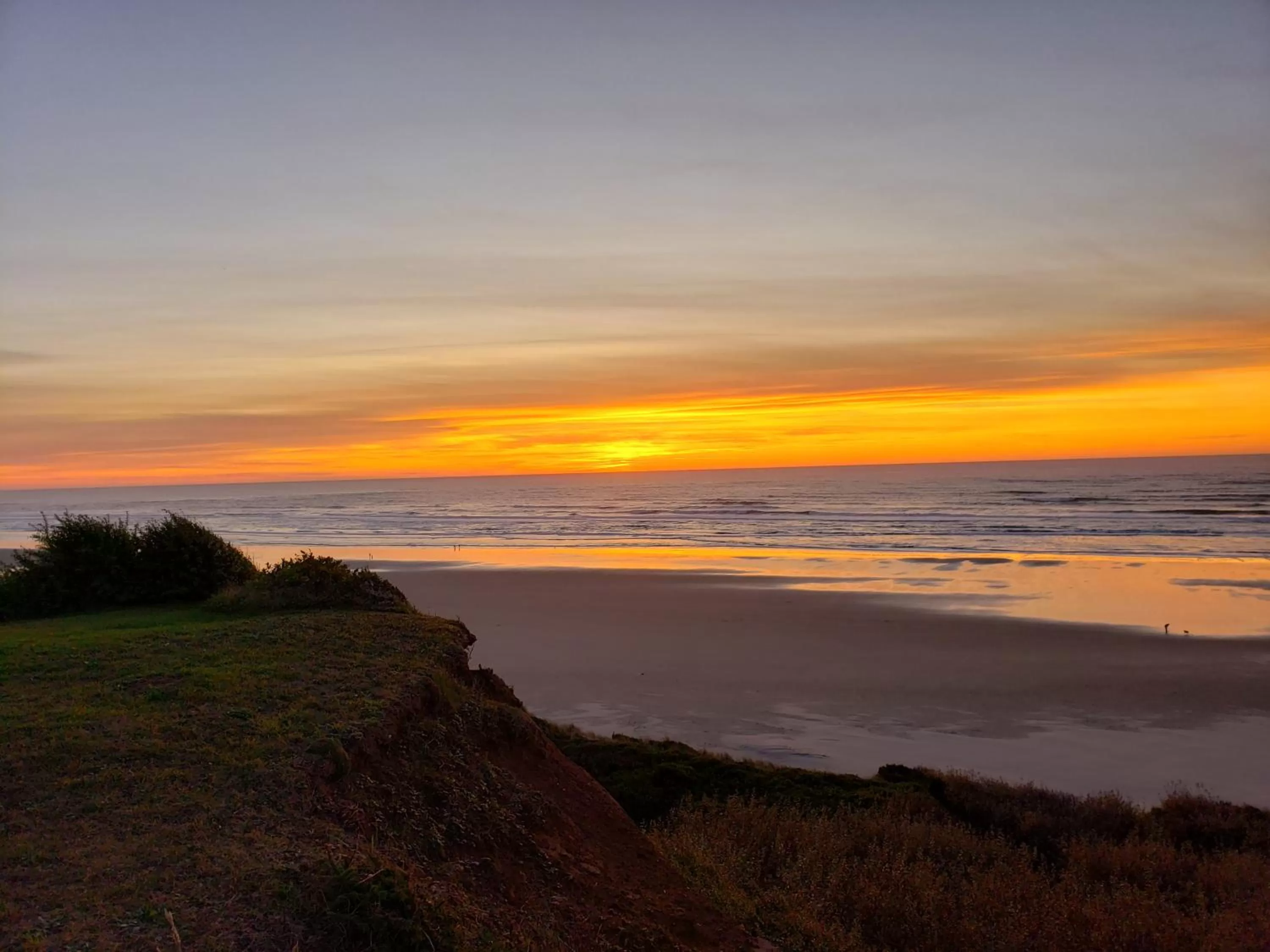 Beach in Nye Beach Cottages