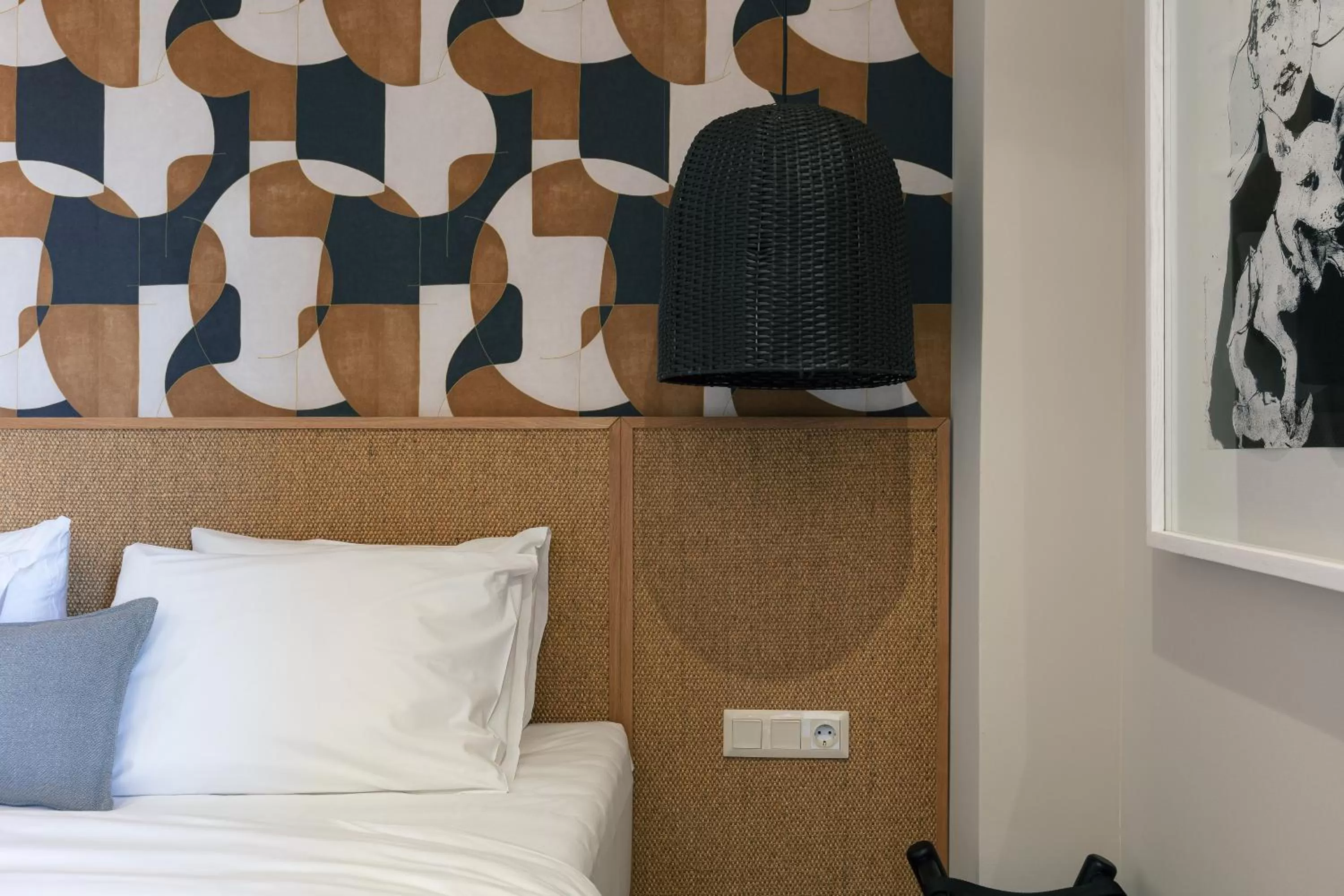 Decorative detail, Bed in Chapter 02 Gallery Suites