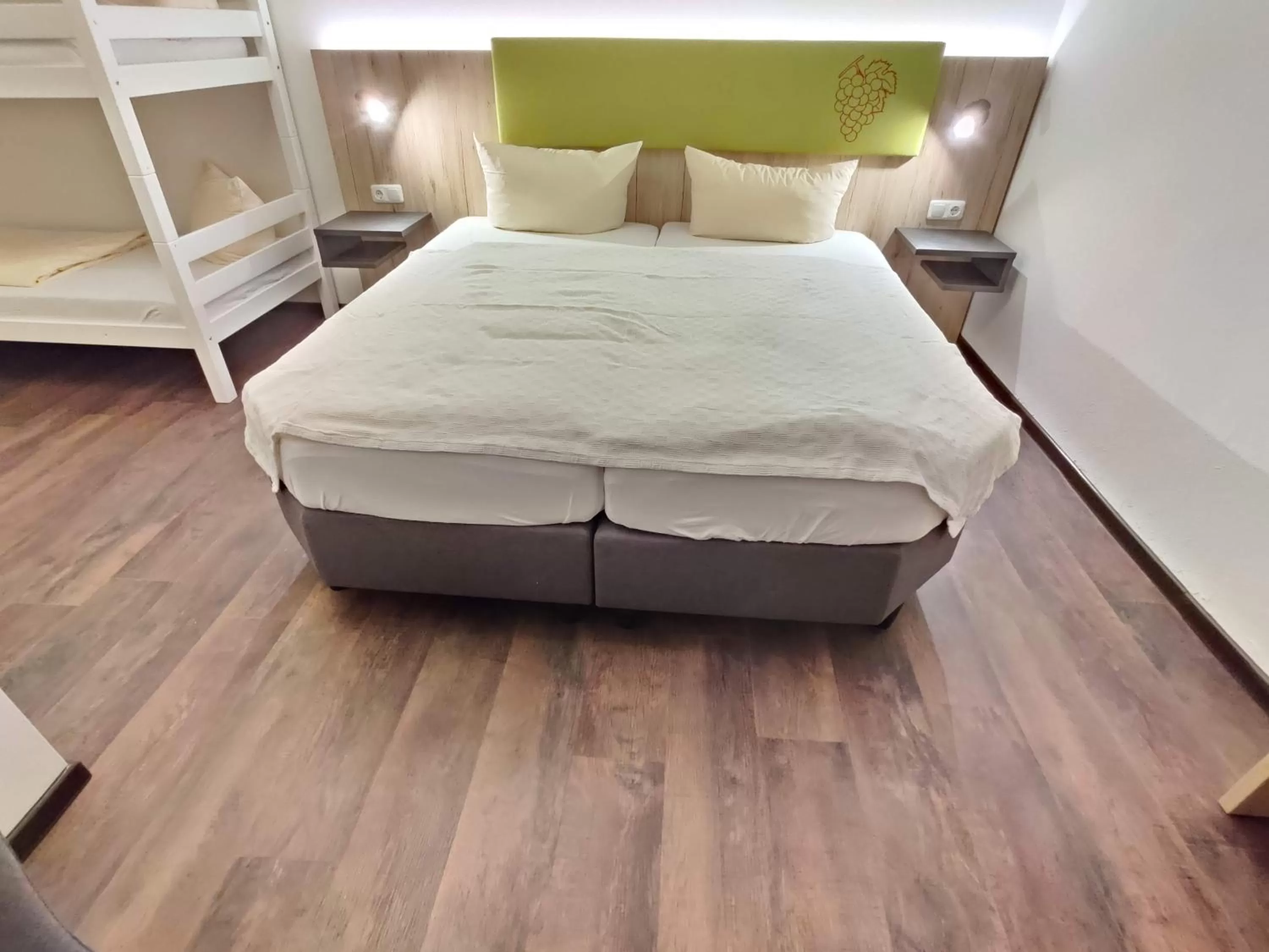 Photo of the whole room, Bed in Hotel Goldene Traube