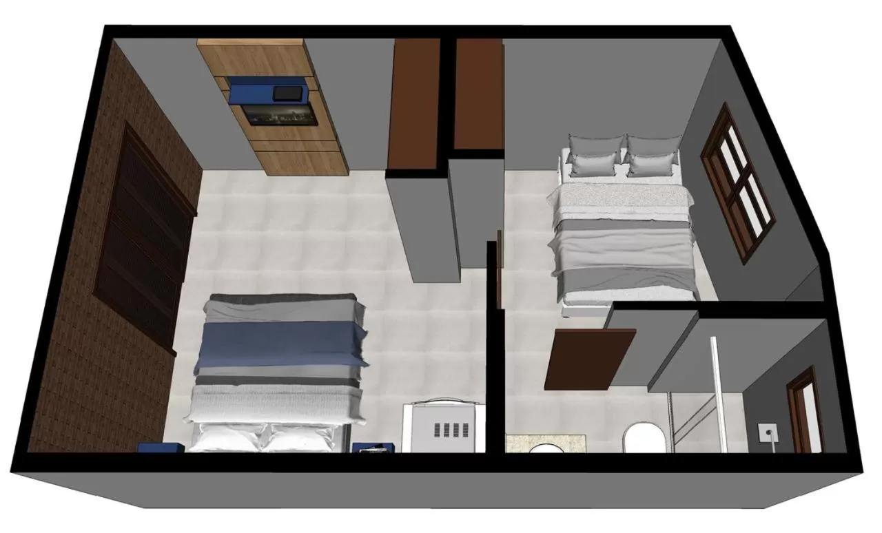 Floor Plan in Beach House Floripa - Sunset