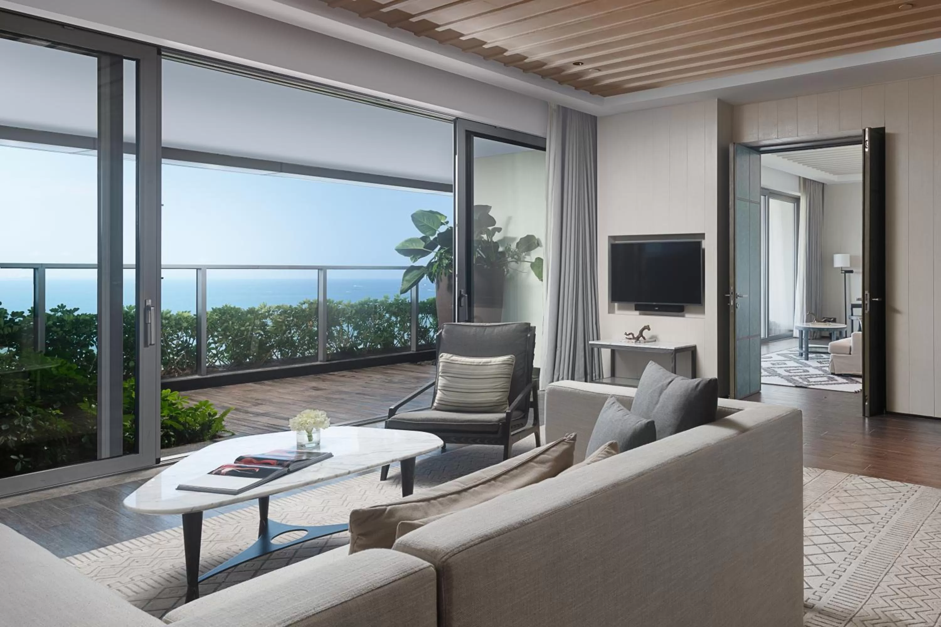 Living room in Rosewood Sanya