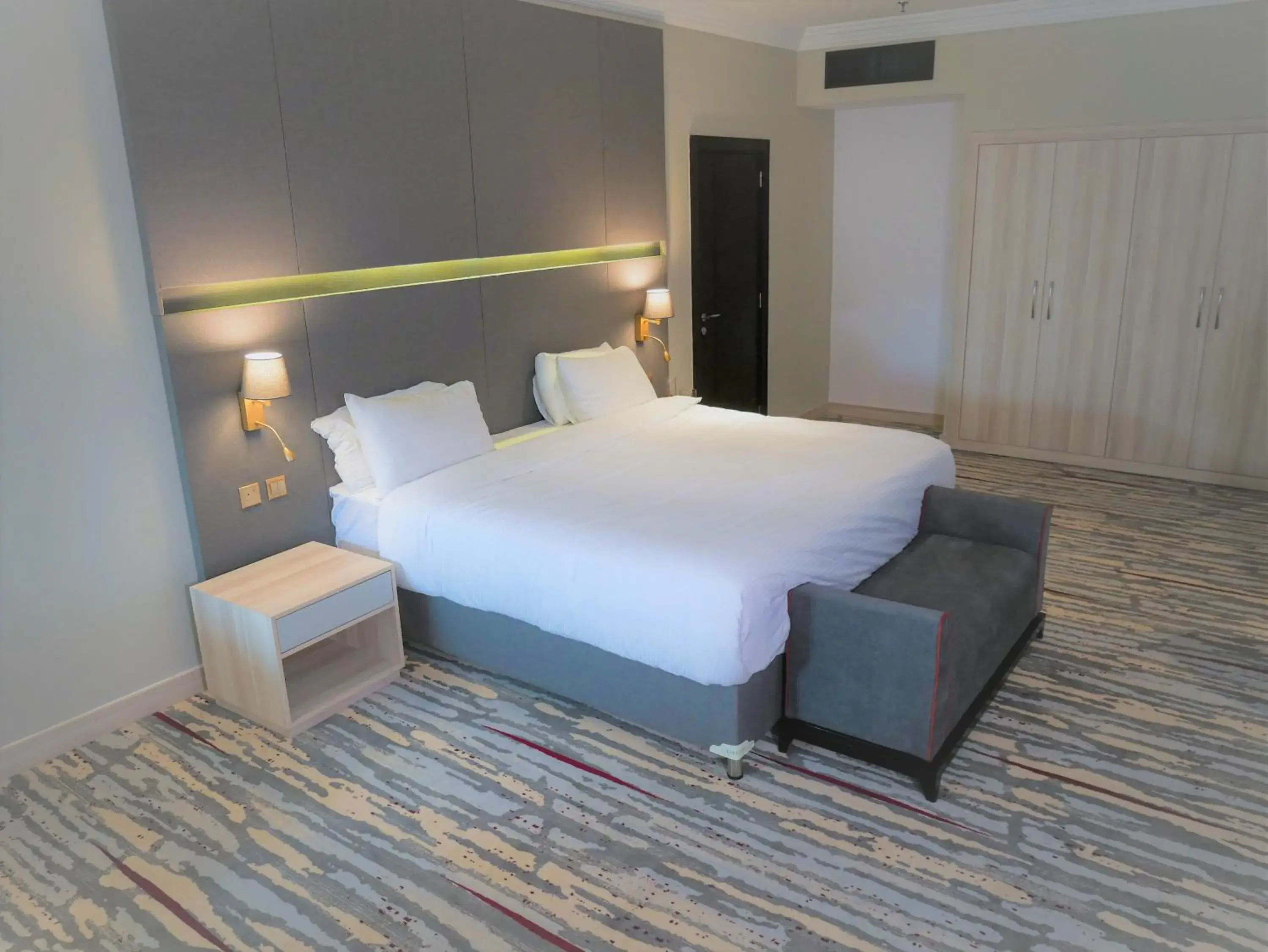 Chic King Room with Mobility Access, Roll-In Shower with Grab Bars - Smoking in Ramada by Wyndham Doha Old Town Chic King Room with Mobility Access, Roll-In Shower with Grab Bars - Smoking in Ramada by Wyndham Doha Old Town