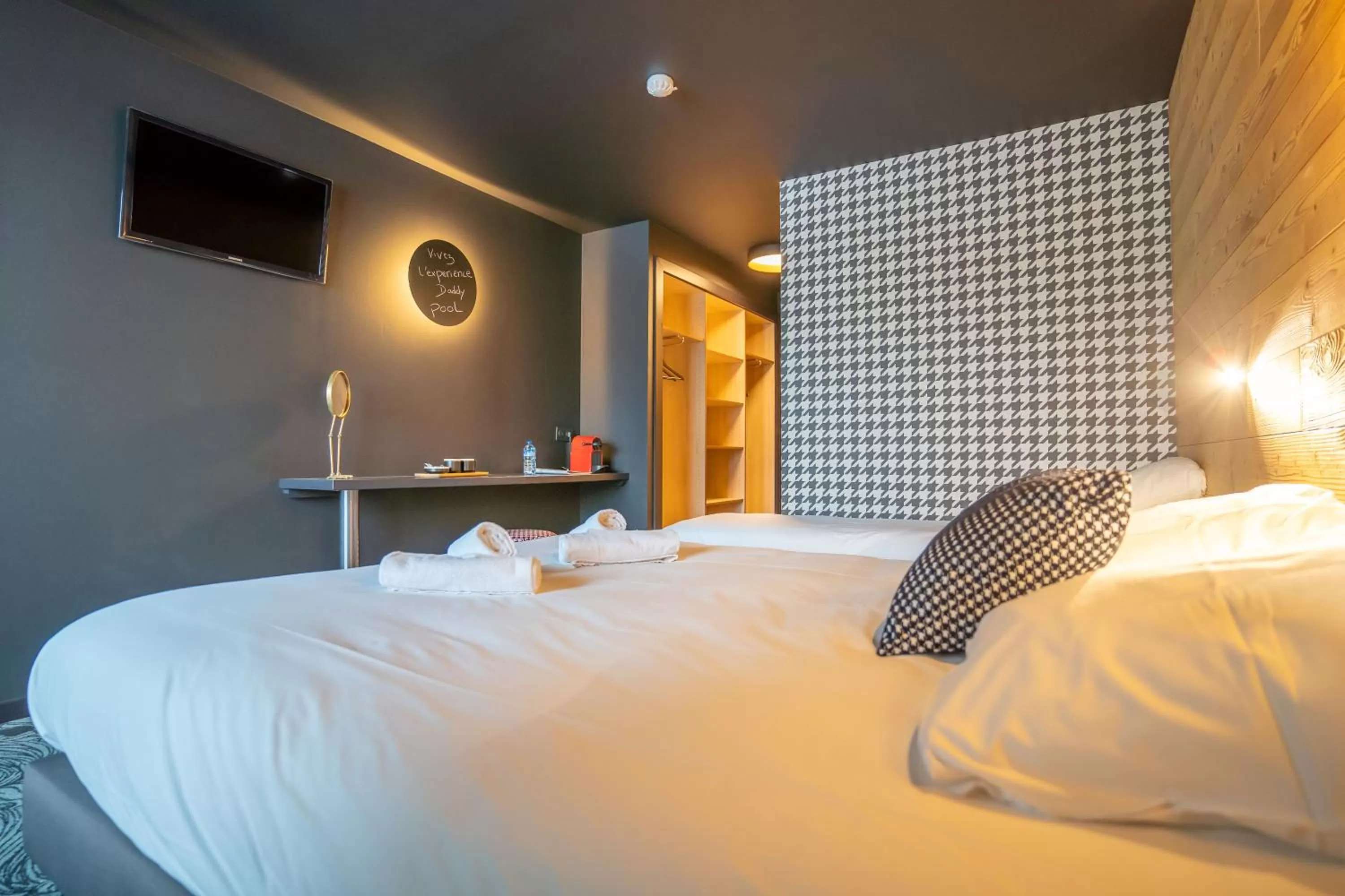 Bed in Hôtel Le Cristal Lodge - TERRESENS