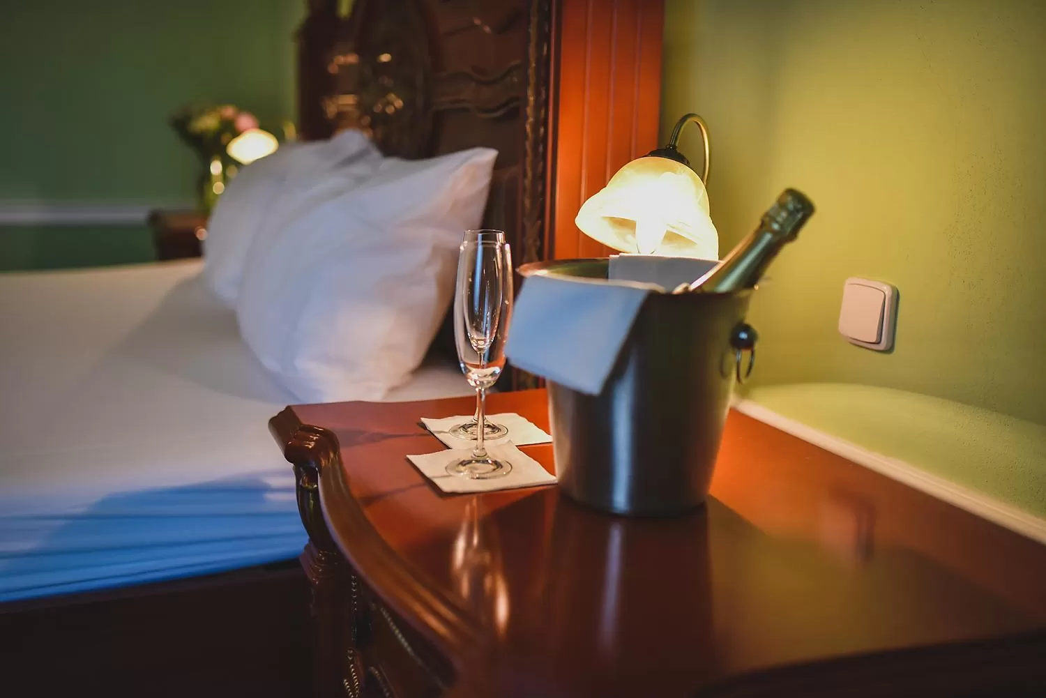 Drinks, Bed in Zámek Kamenný Dvůr