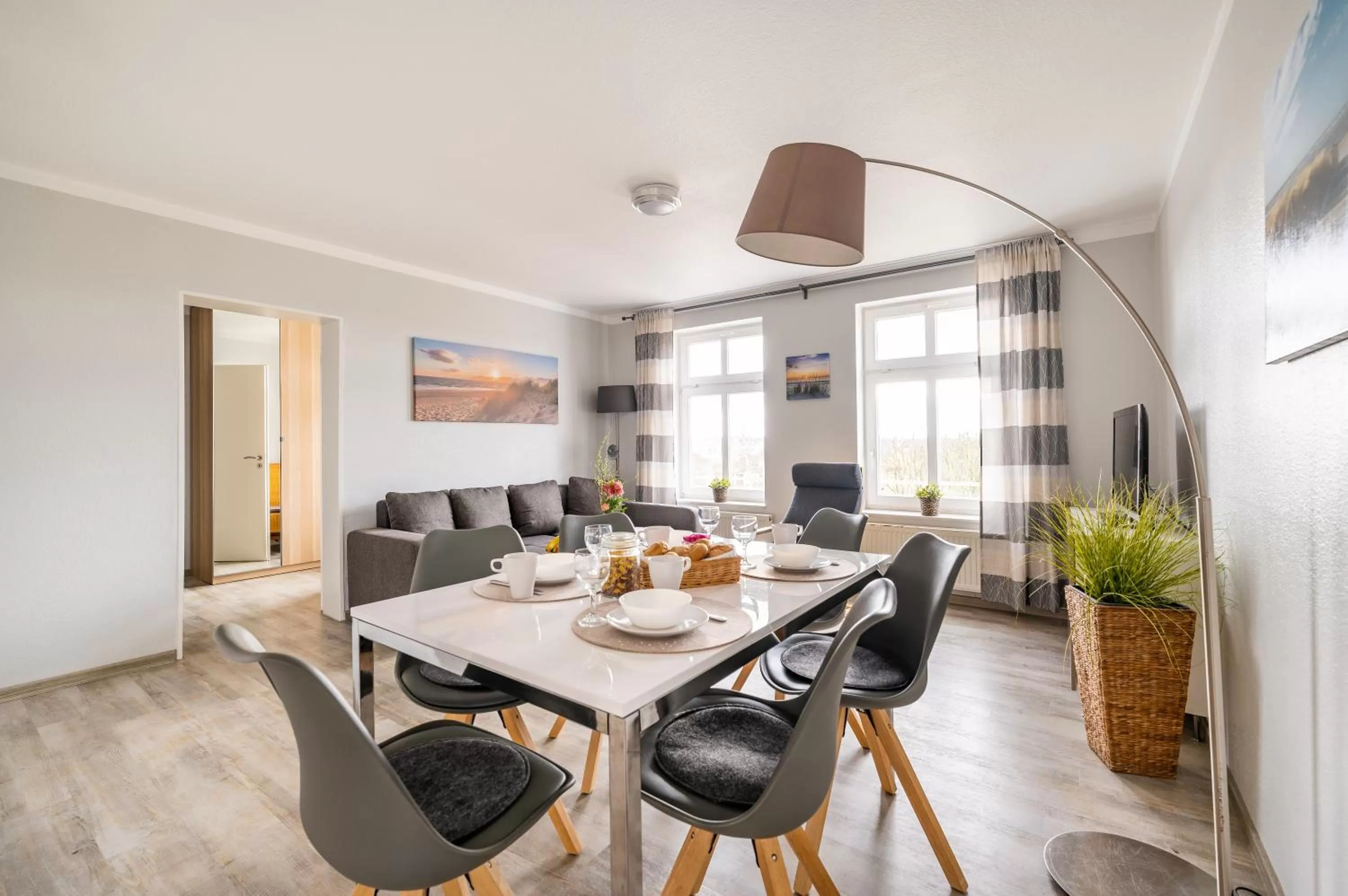 Living room, Dining Area in Haus Ferienglück Sauna im Haus