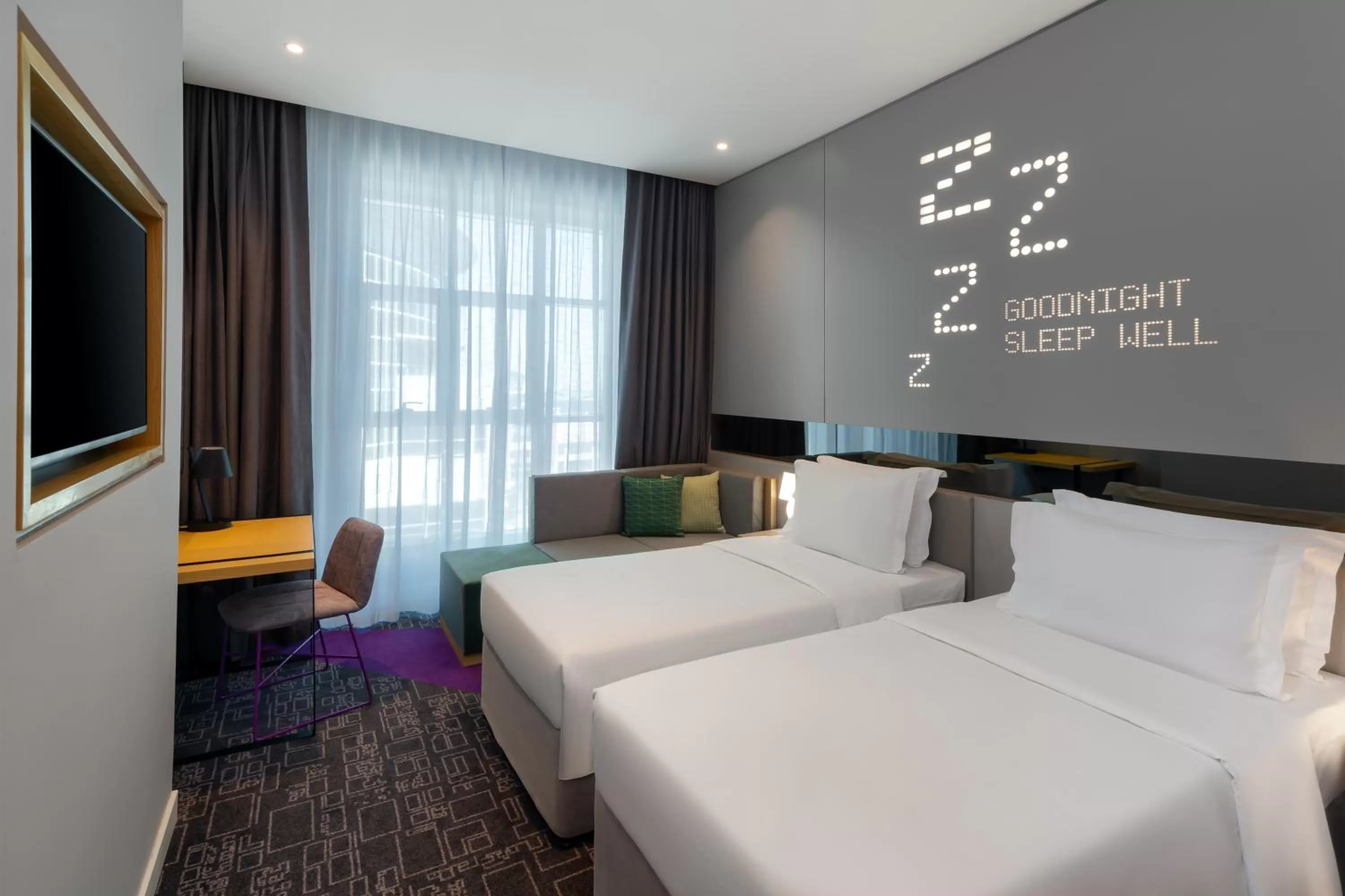 Bedroom, Bed in Studio M Al Barsha Hotel by Millennium