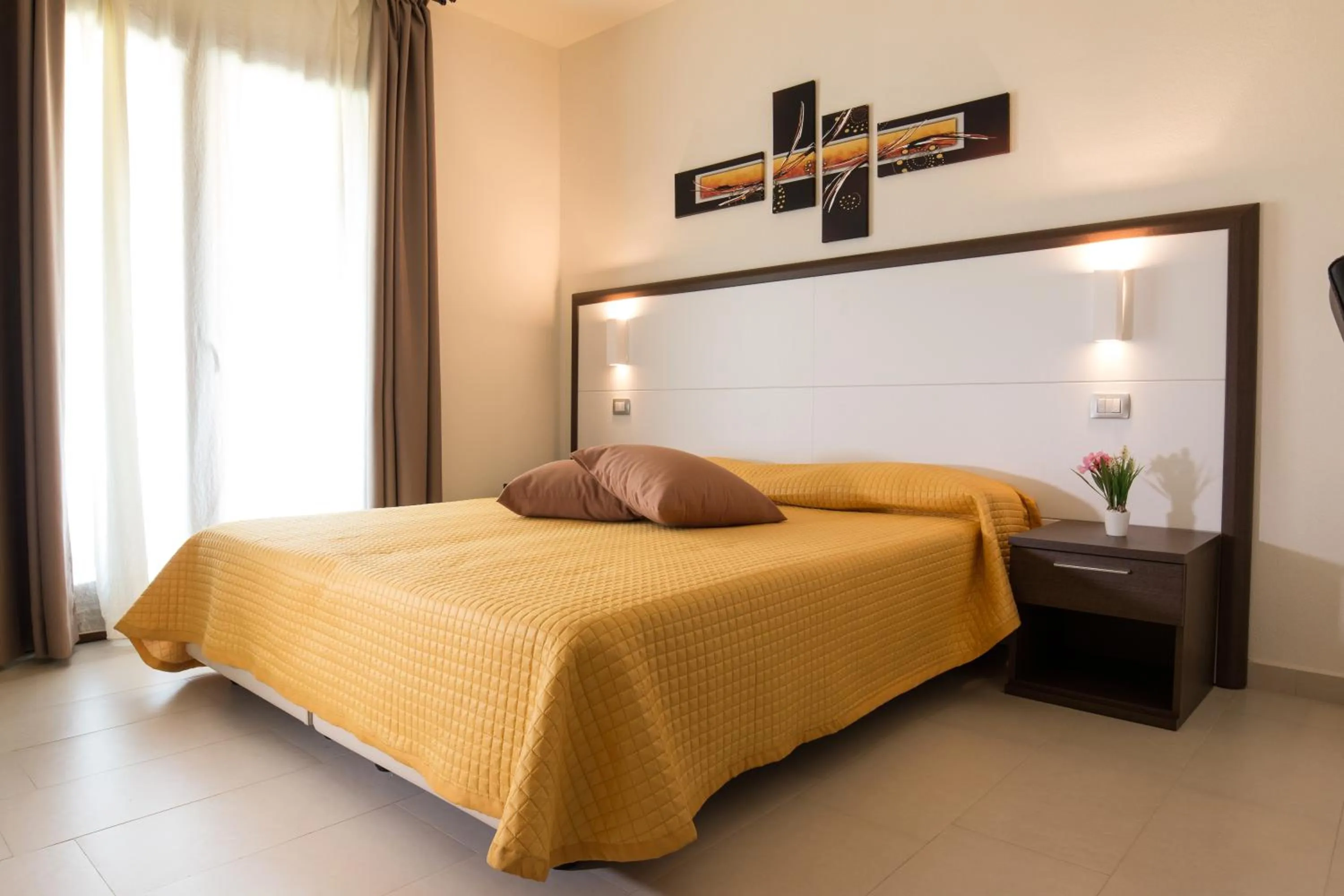 Decorative detail, Bed in Xenia Hotel