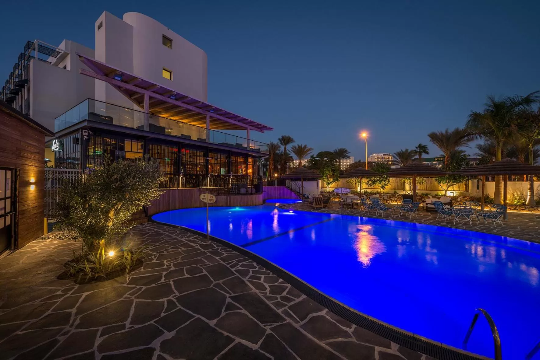 Pool view in Play Eilat Hotel