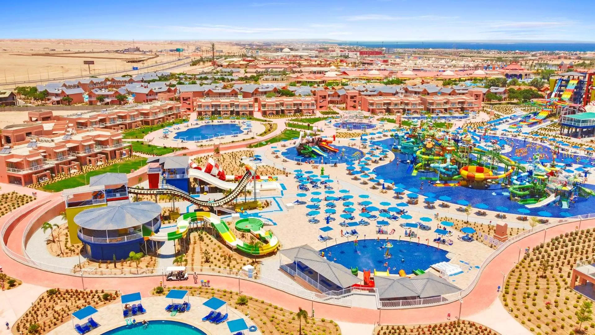 Bird's eye view in Pickalbatros Jungle Aqua Park - Neverland Hurghada