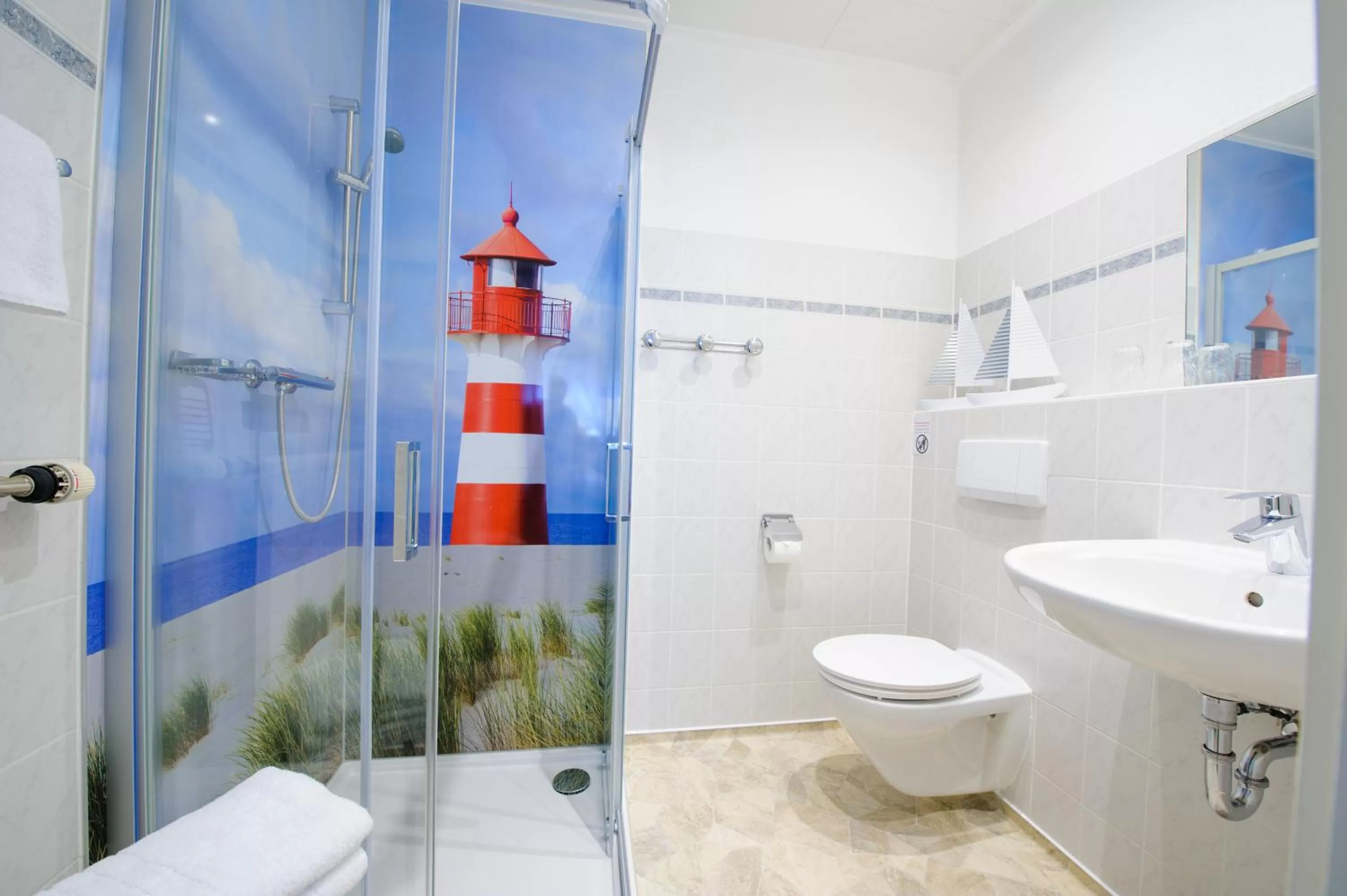 Shower in Hotel Forsthaus Sellin