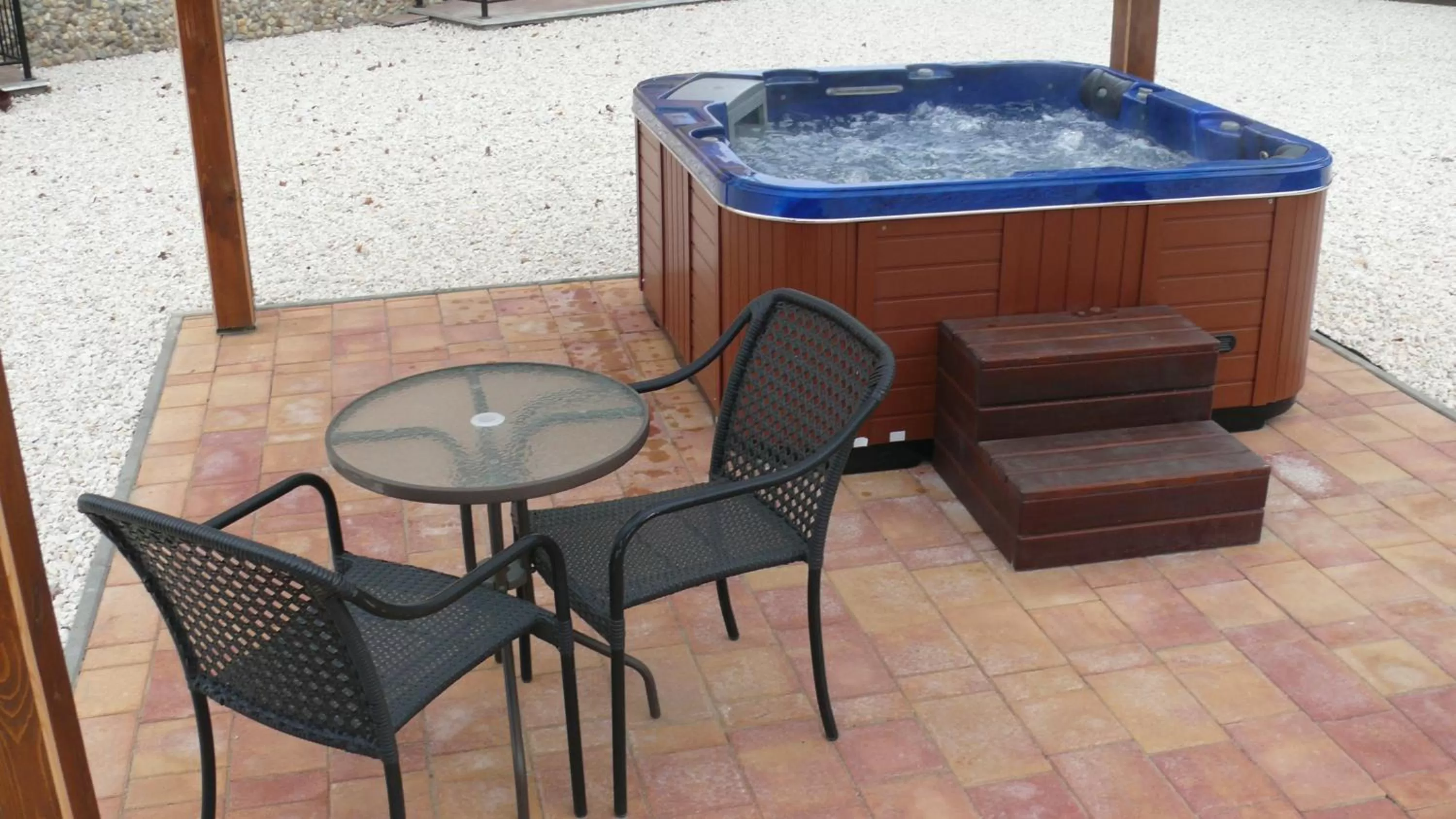 Hot Tub in Garden Vendégház Makó