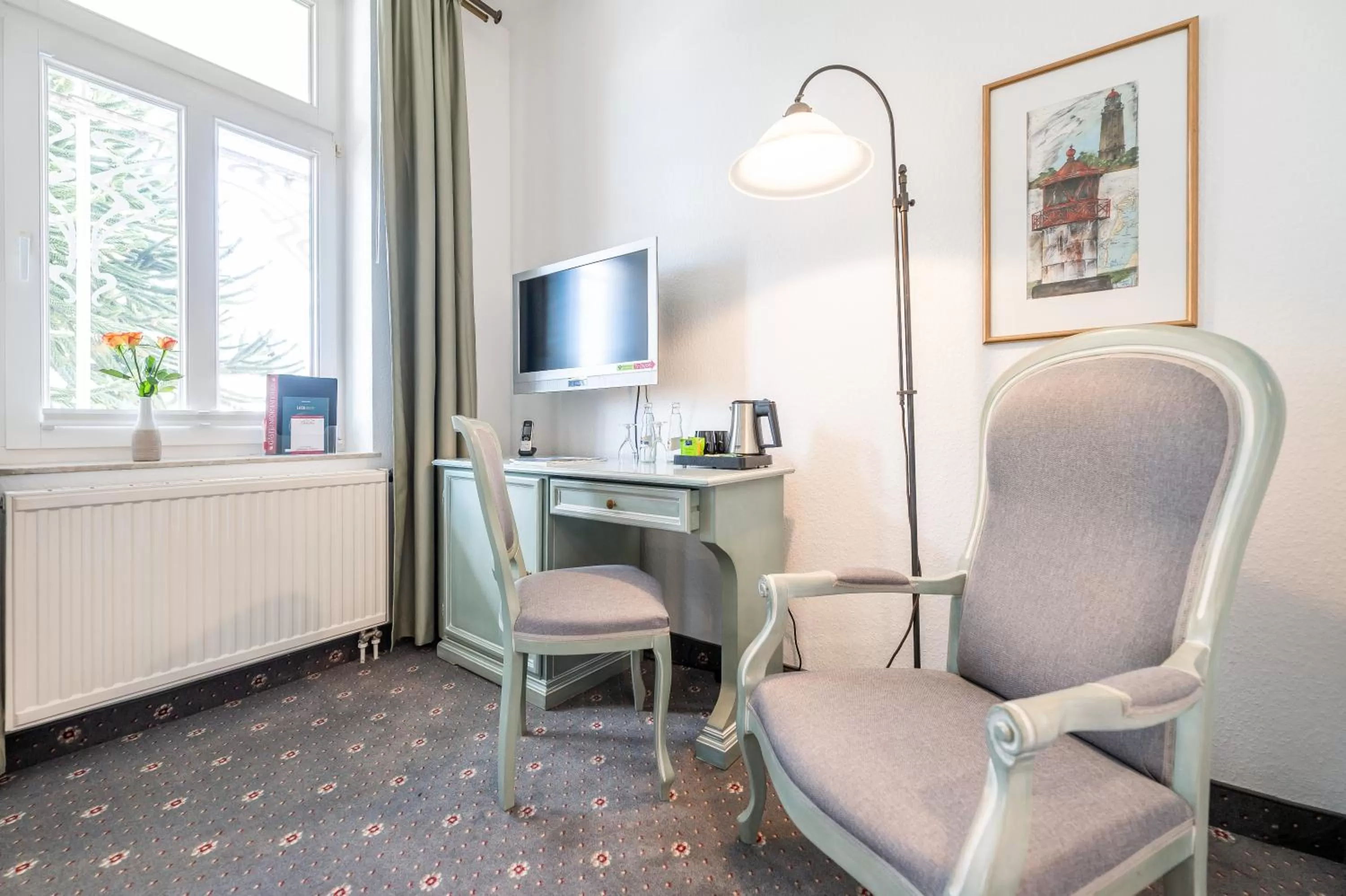 hair dresser, Seating Area in Hotel Villa Neander