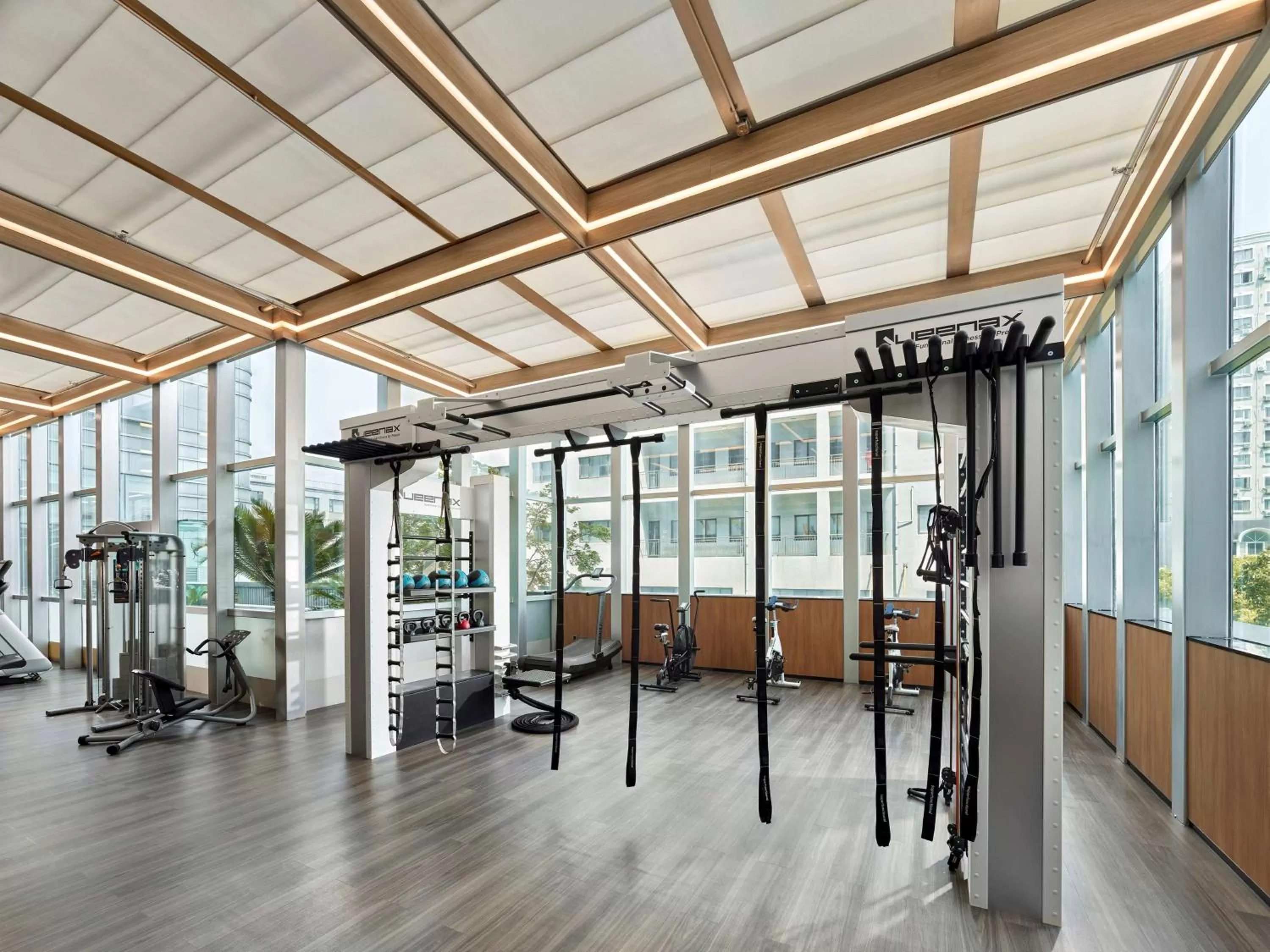 Fitness centre/facilities in Hilton Shanghai Hongqiao