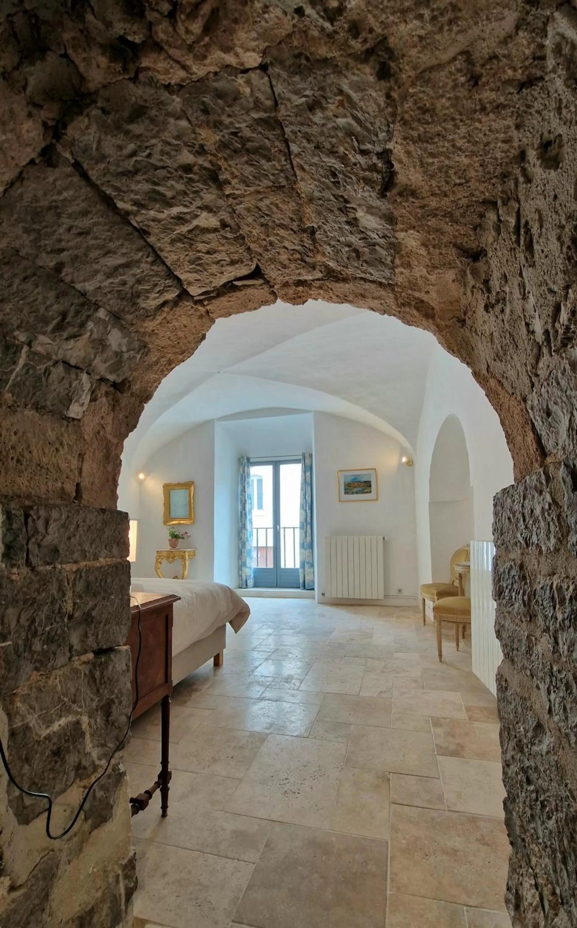 Living room in La Tour de Pezene