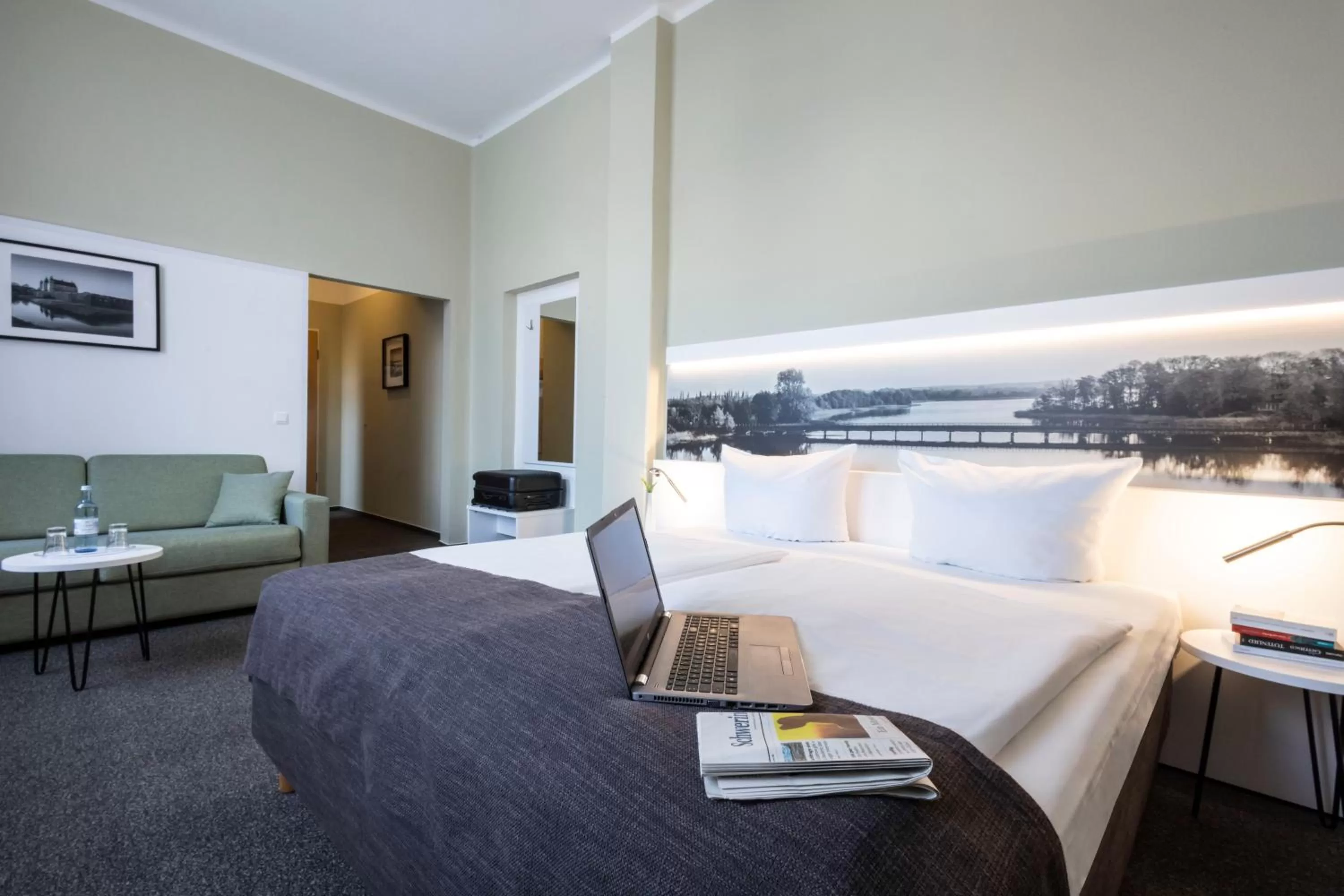 Photo of the whole room, Bed in Hotel am Schlosspark