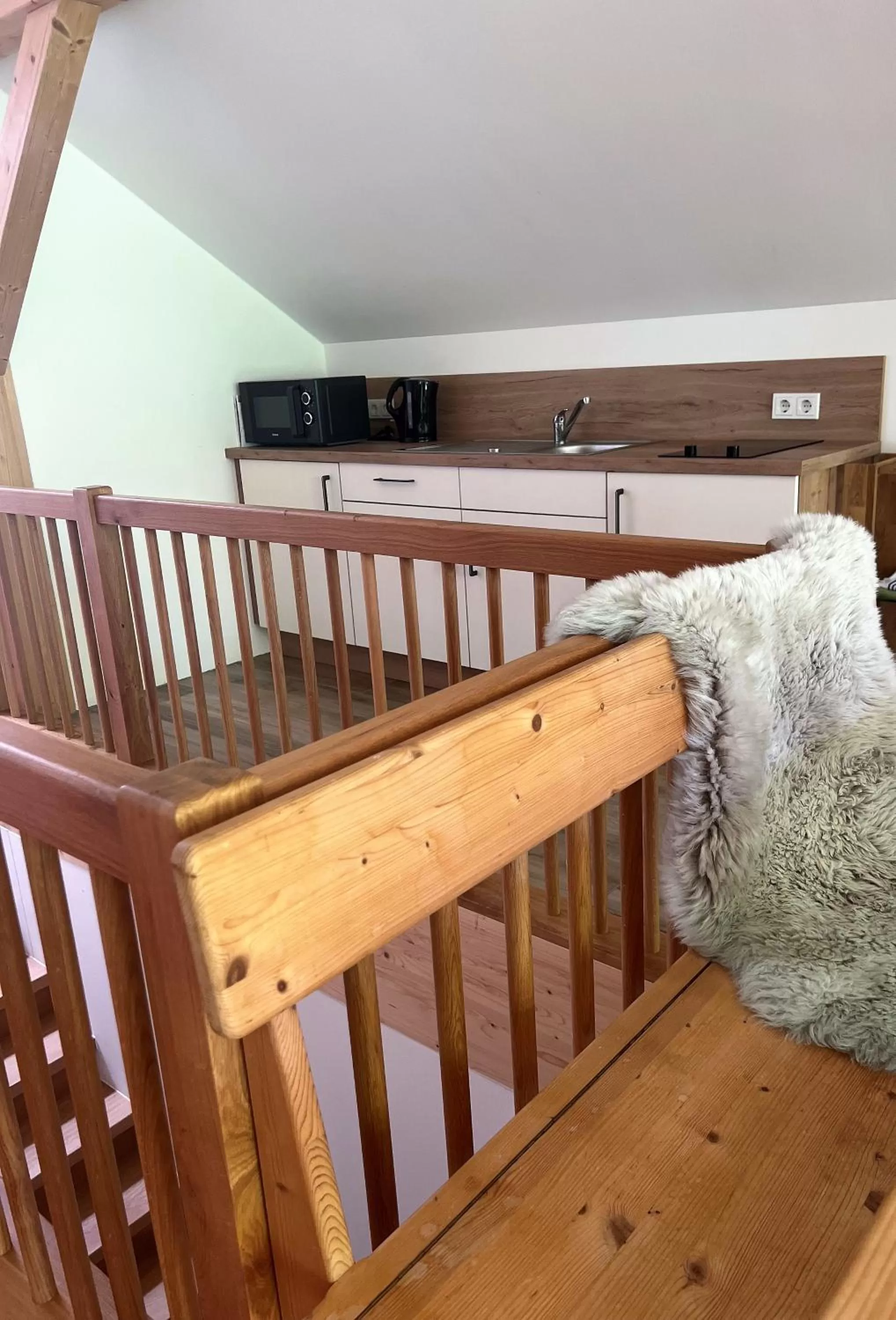 Kitchen or kitchenette in Sunhill Appartments, klimatisiert