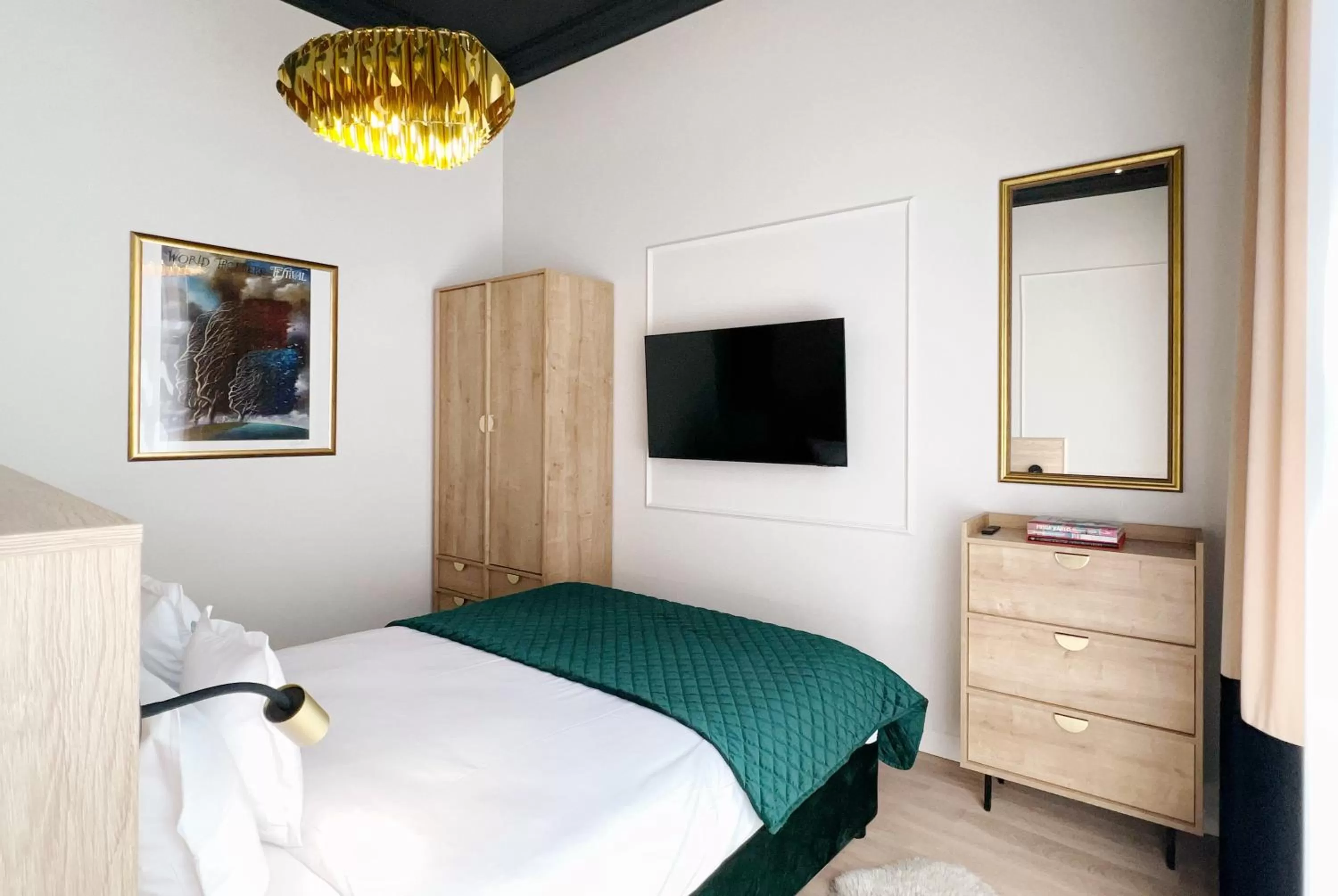 Bed in Kurkowa Apartments