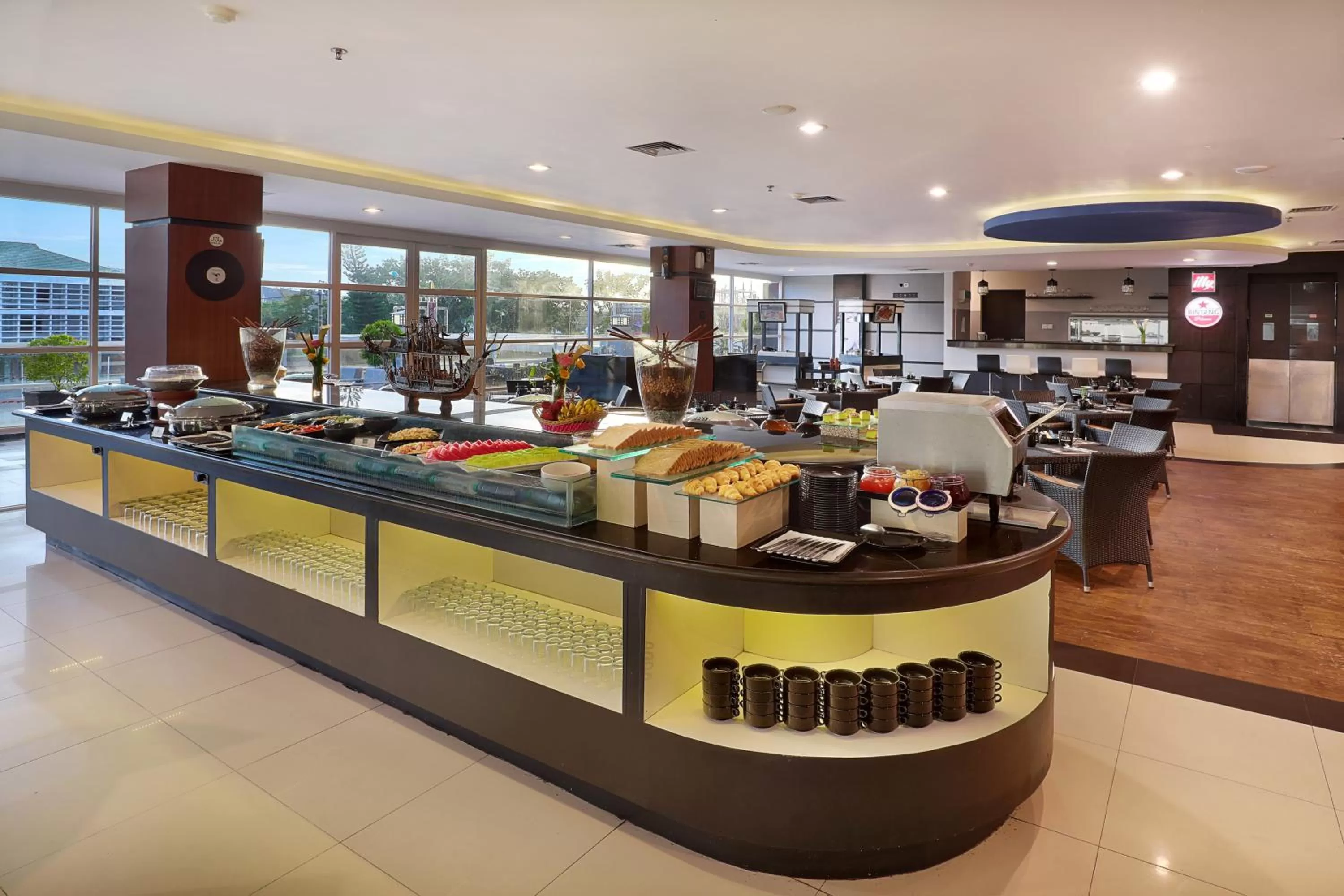 Buffet breakfast in Hotel Neo Palma Palangkaraya by ASTON