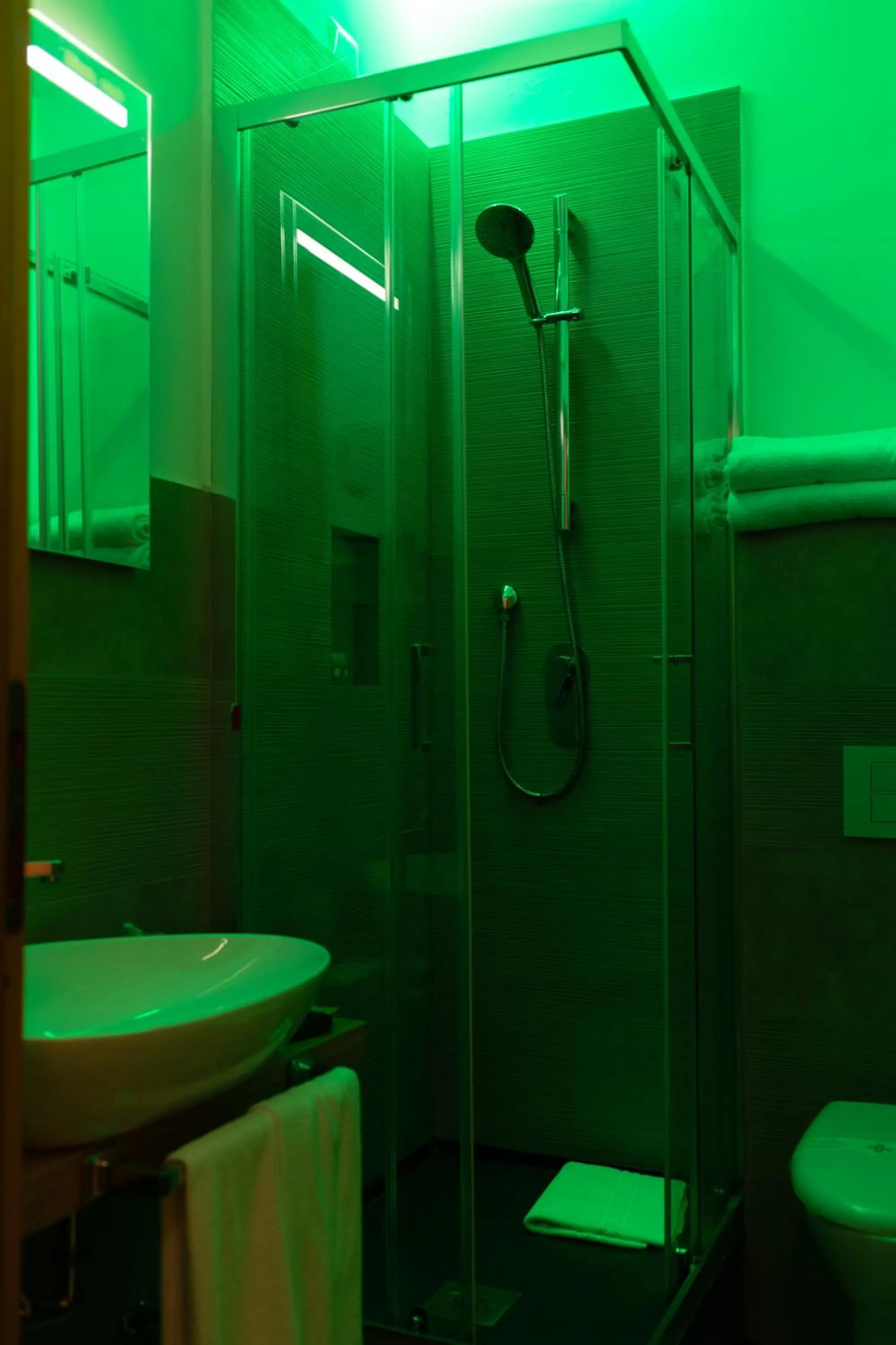 Bathroom in Hotel Giotto Flavia