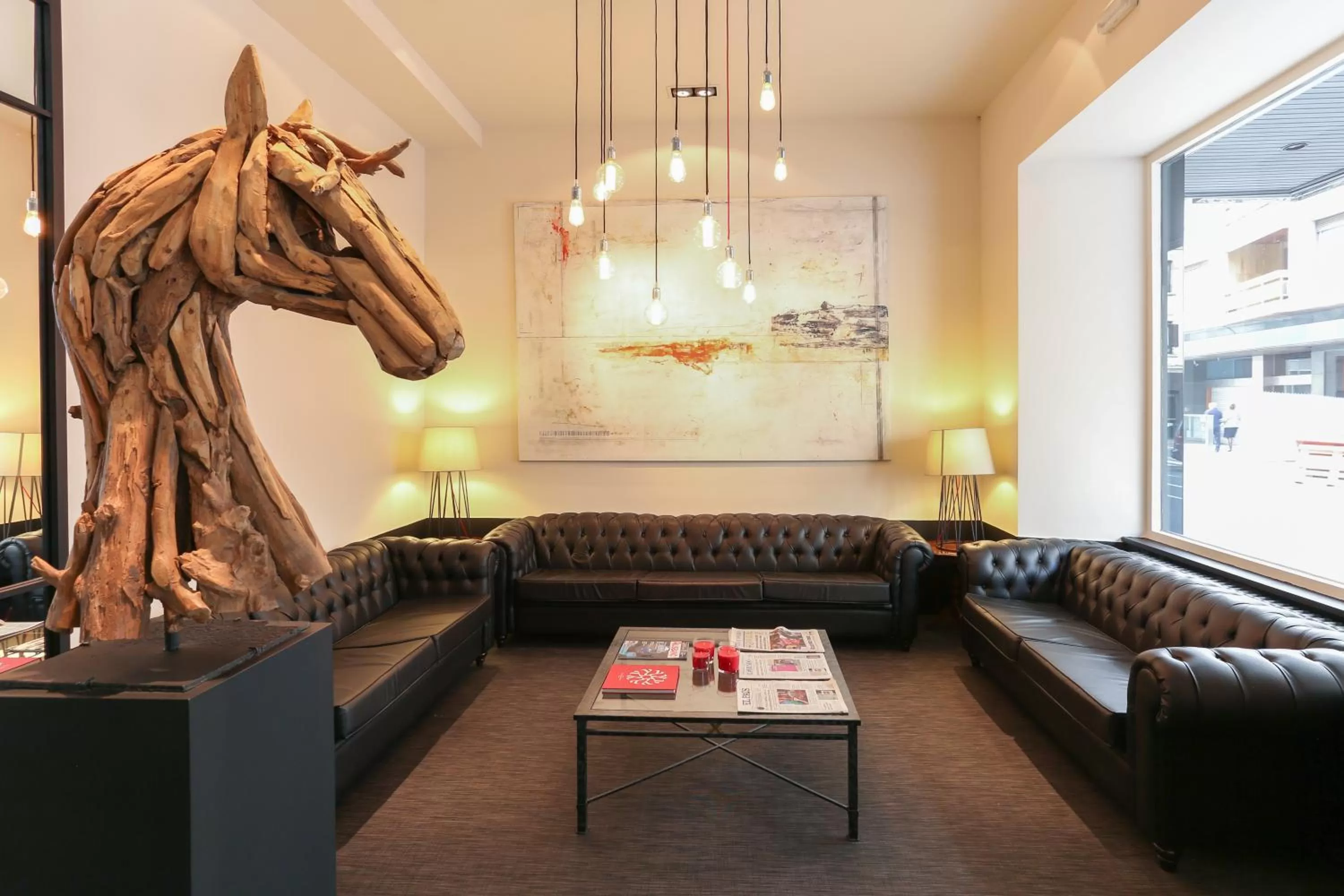 Lobby or reception in Habitus Hotel Leyre