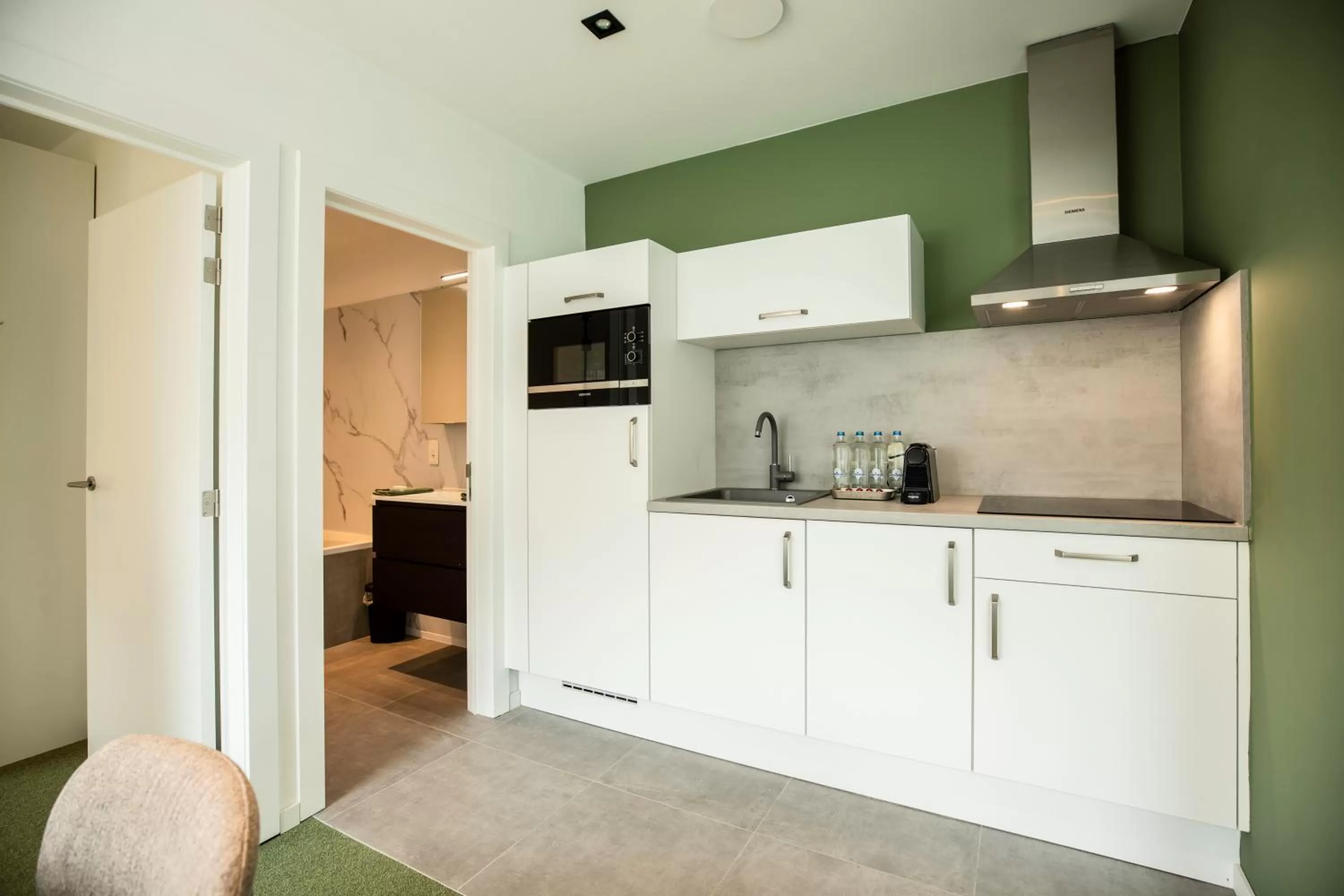 Kitchen or kitchenette in City Housing Genk