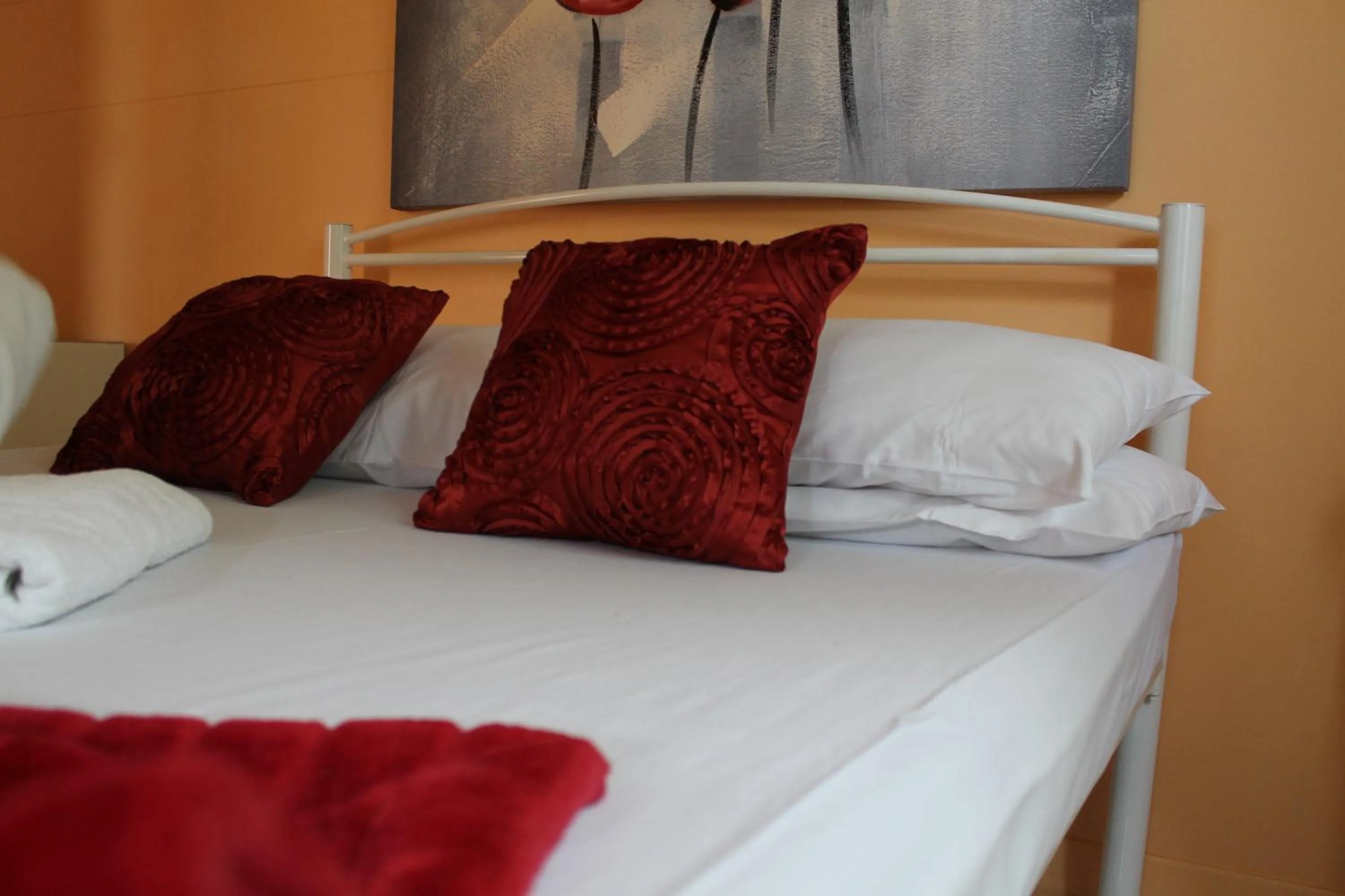 Decorative detail, Bed in Civic Guest House