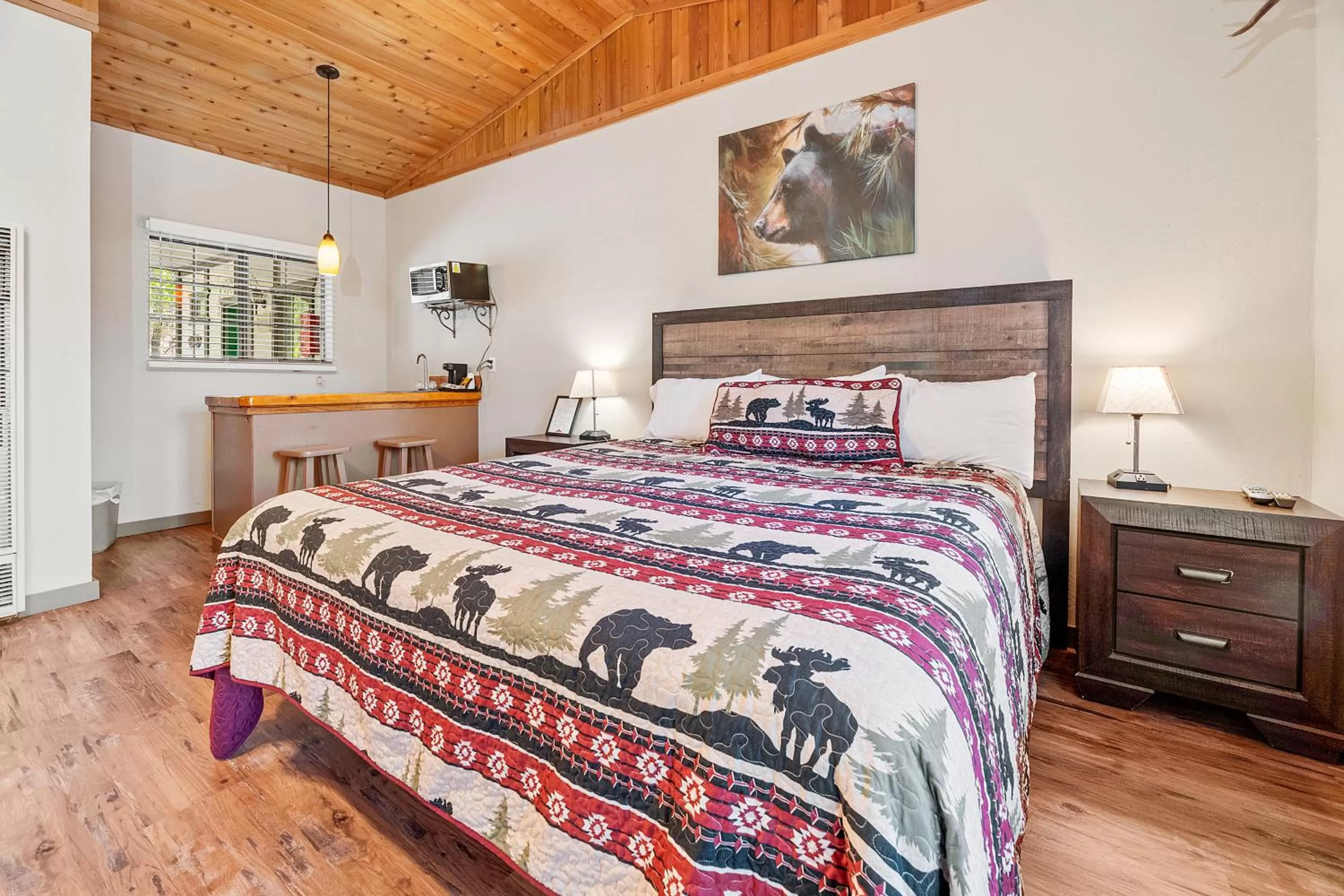 Bed in Black Forest Lodge