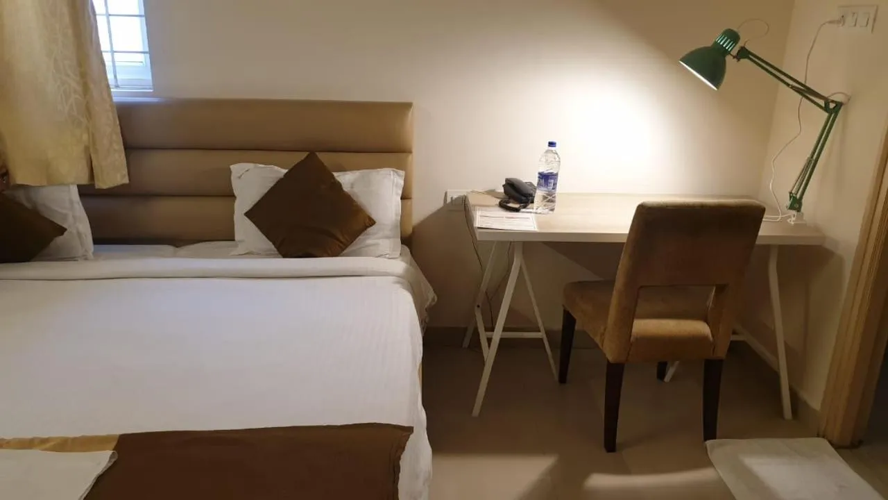 Bed in Hotel Blue Dawn Suites Madhapur