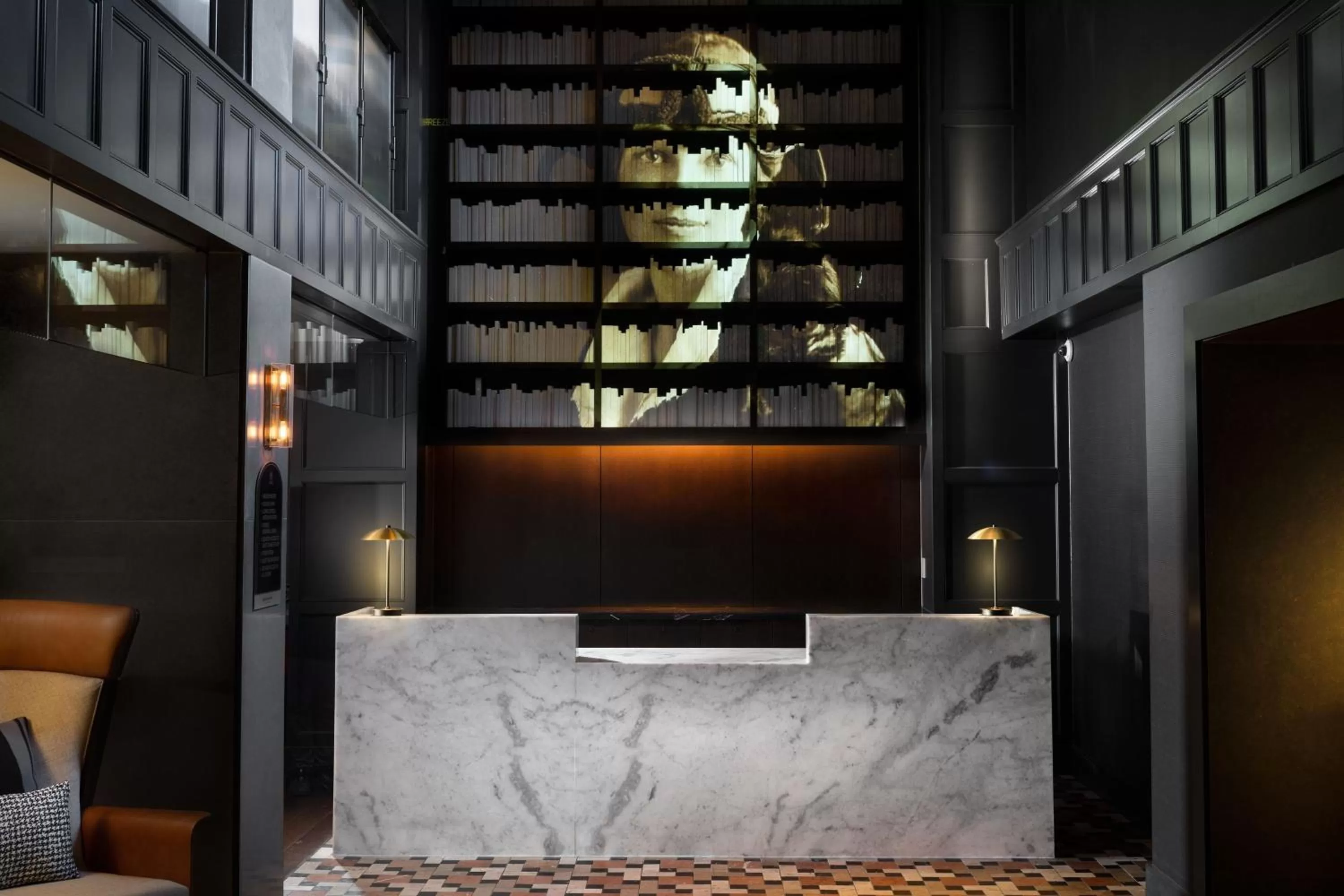 Lobby or reception in The Union Club Hotel at Purdue University, Autograph Collection