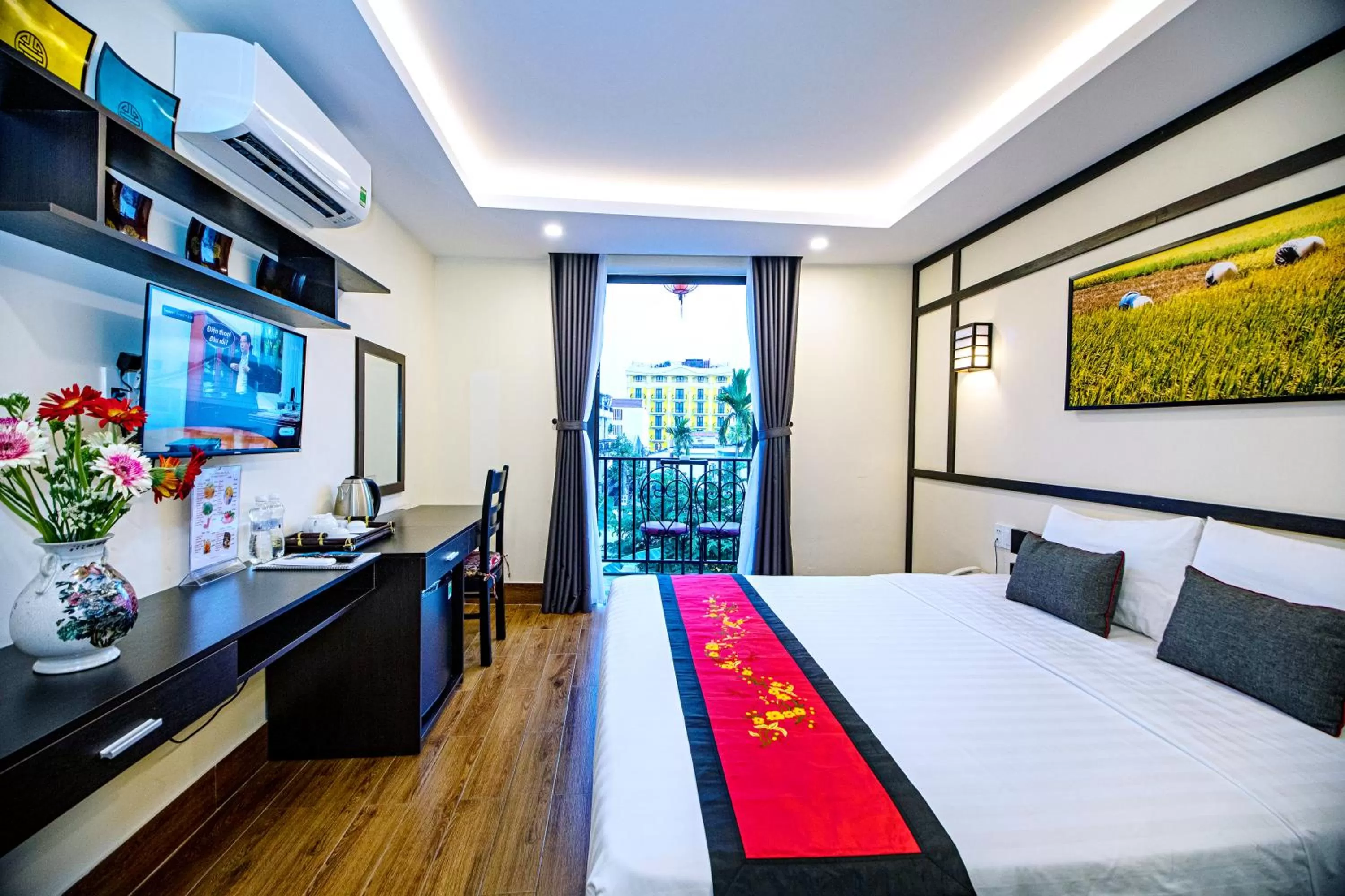 Bedroom, Bed in Hoi An Riverland Villa - Hoi An Center