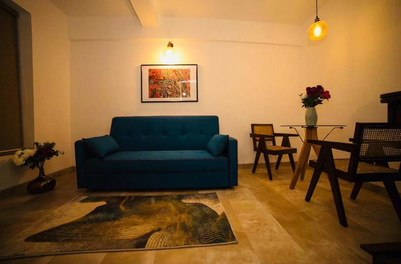 Living room, Seating Area in HALF Hotel, Calangute