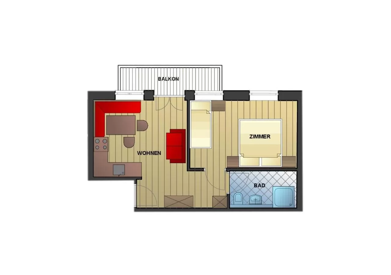 Photo of the whole room in Appartement-Pension Kendlbacher