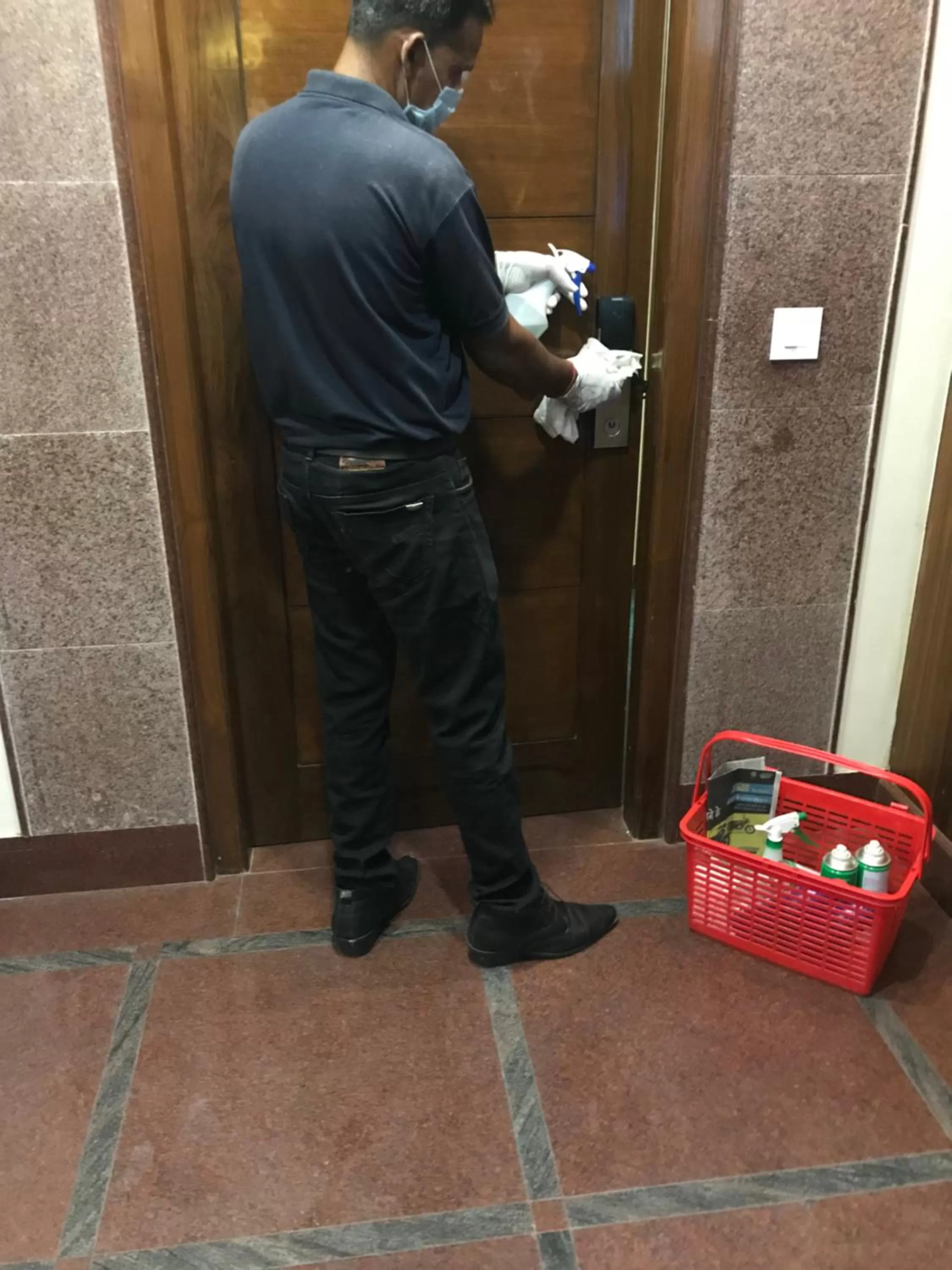 Staff in Hotel Leela Grande