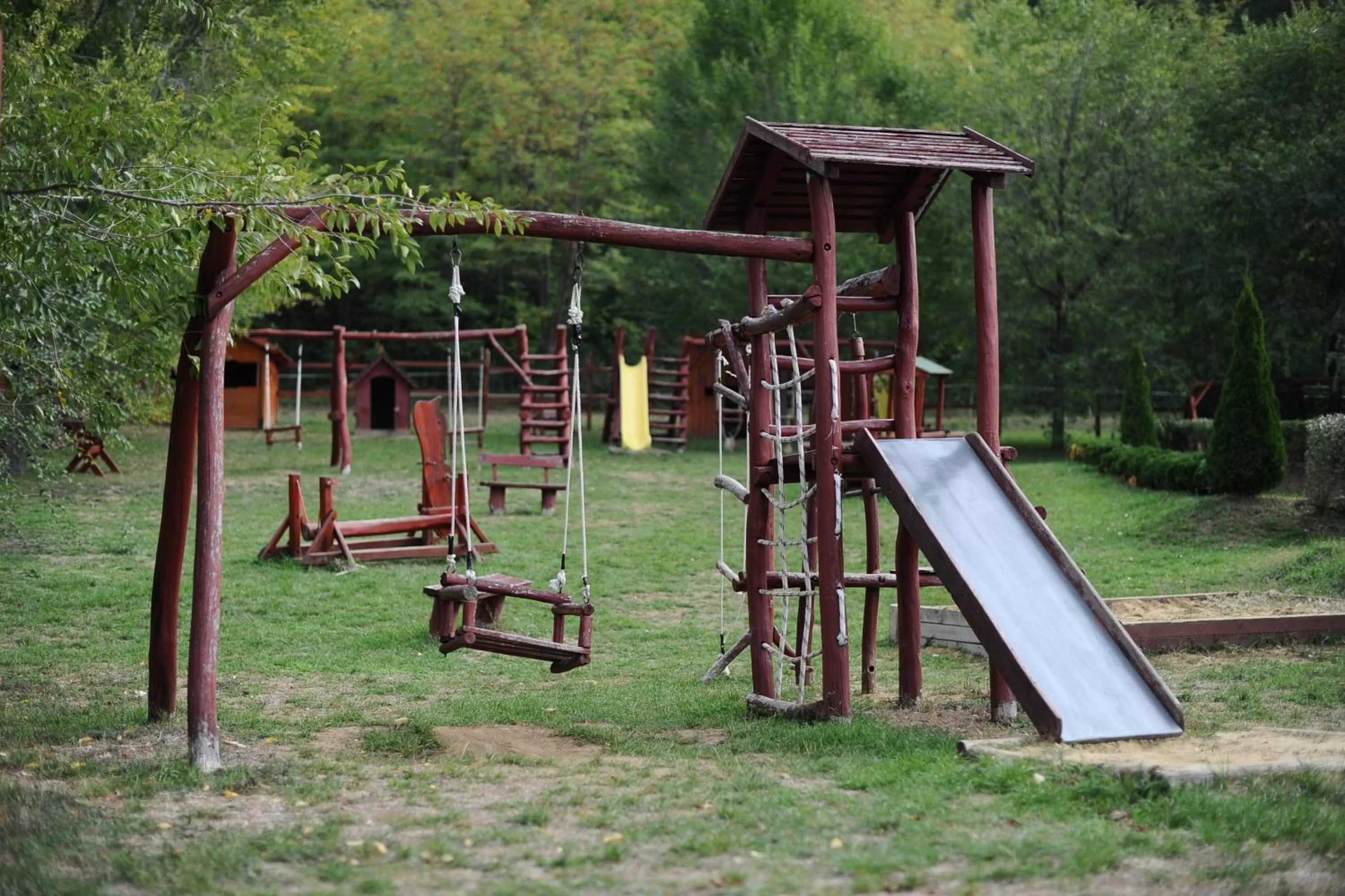 Children play ground, Children's Play Area in Mátyus Udvarház Kengyel Fogadó Eger