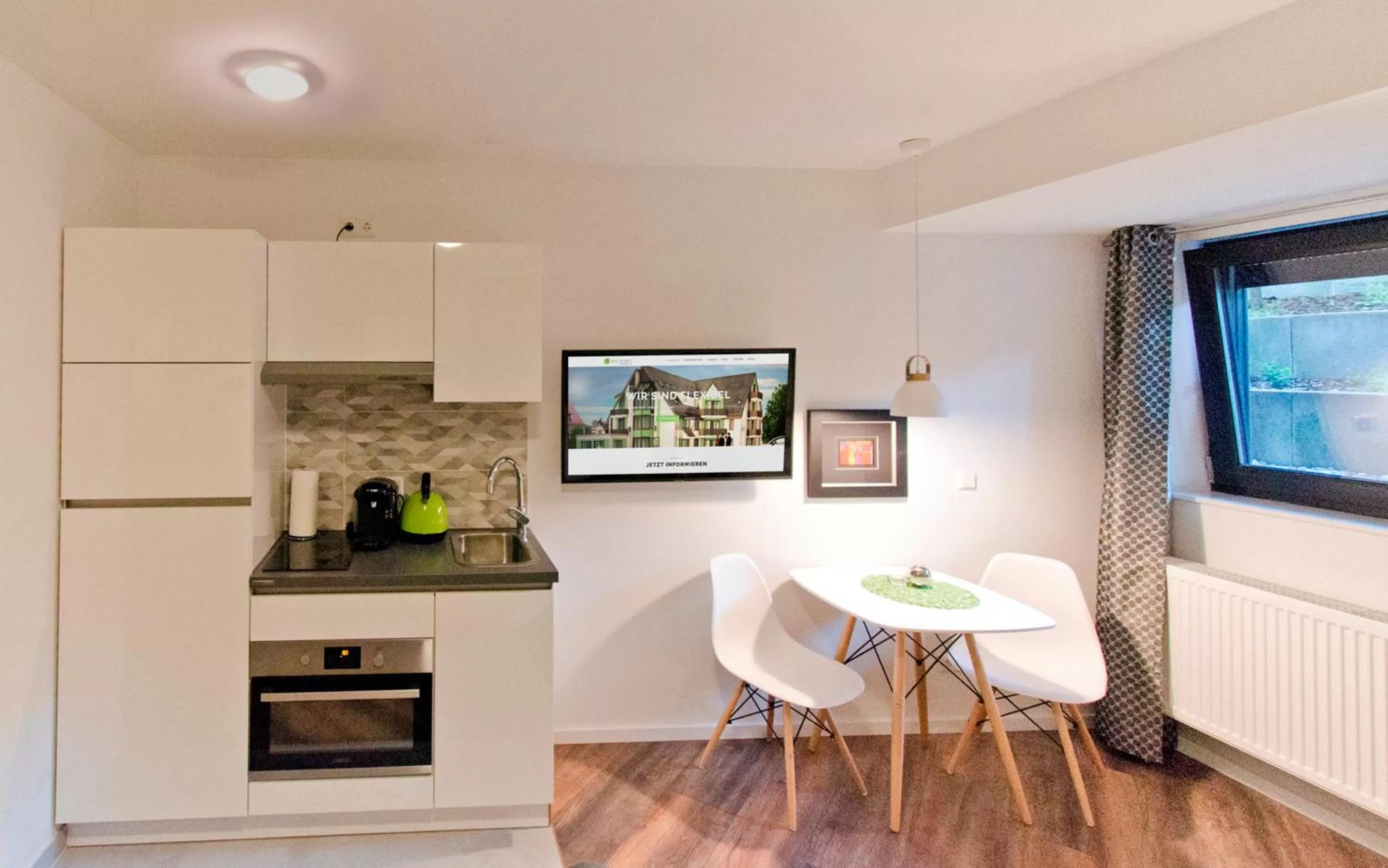 Kitchen or kitchenette in Eco Smart Apartments Nürnberg Süd