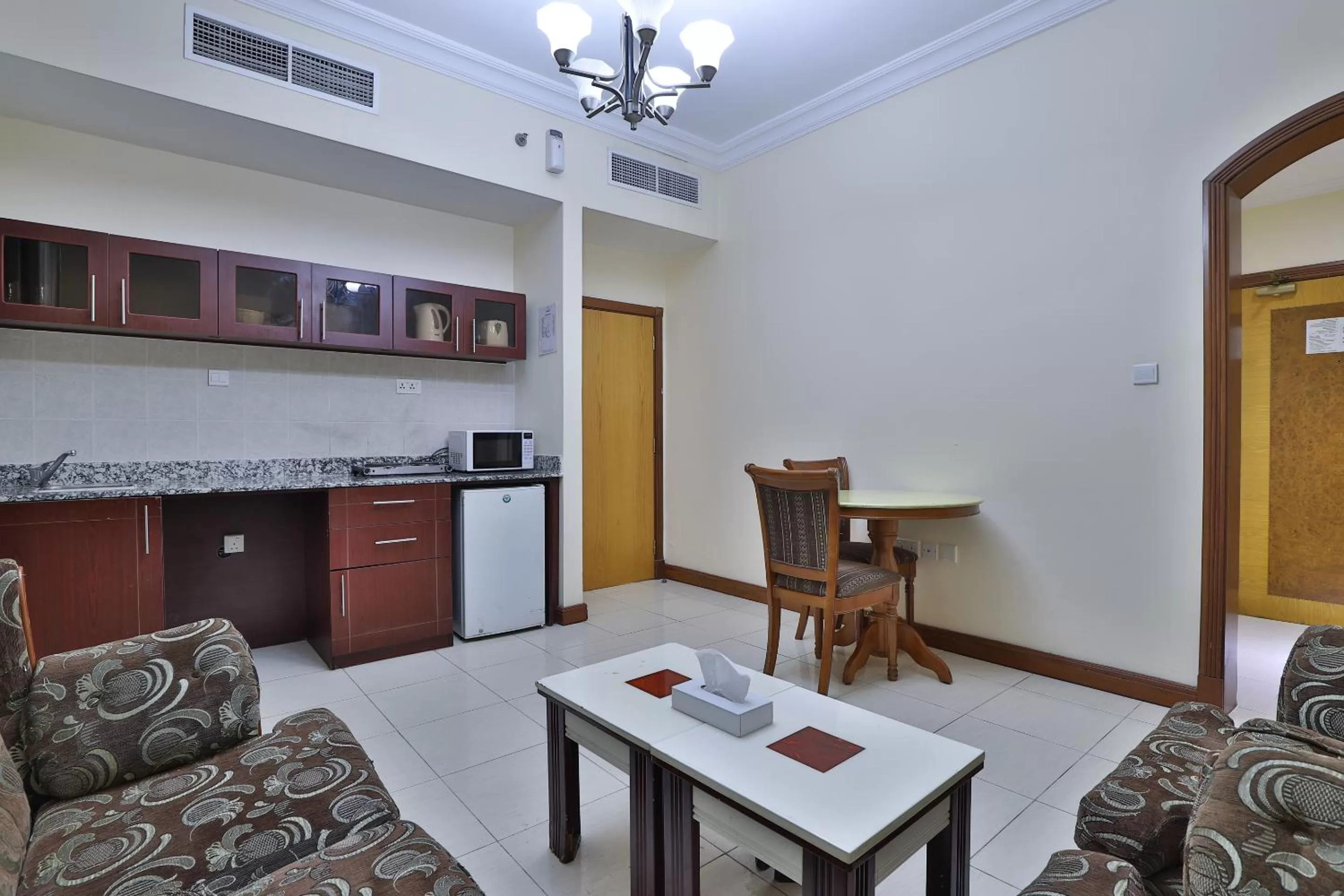Kitchen or kitchenette in Moon Valley Hotel Apartment - Bur Dubai, Burjuman