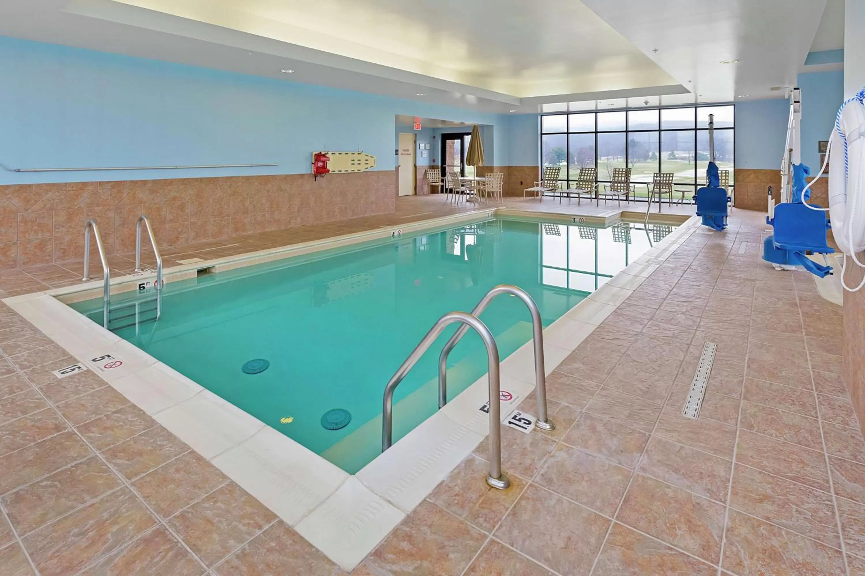 Pool view in Hampton Inn & Suites Blairsville