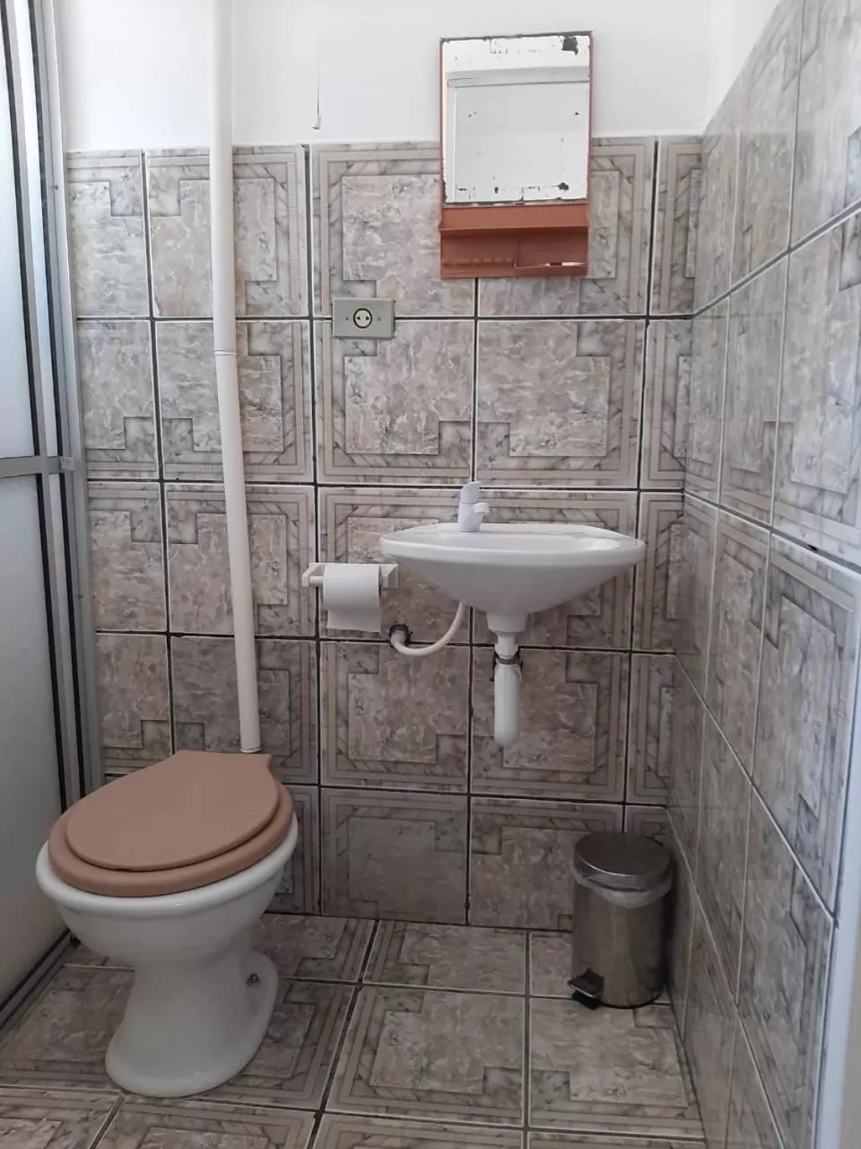 Bathroom in Pousada Canoas