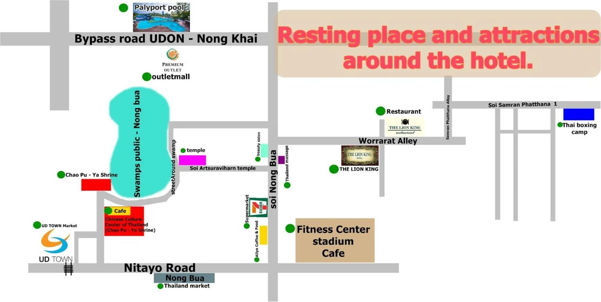 Floor plan in The Lion King Hotel Udonthani
