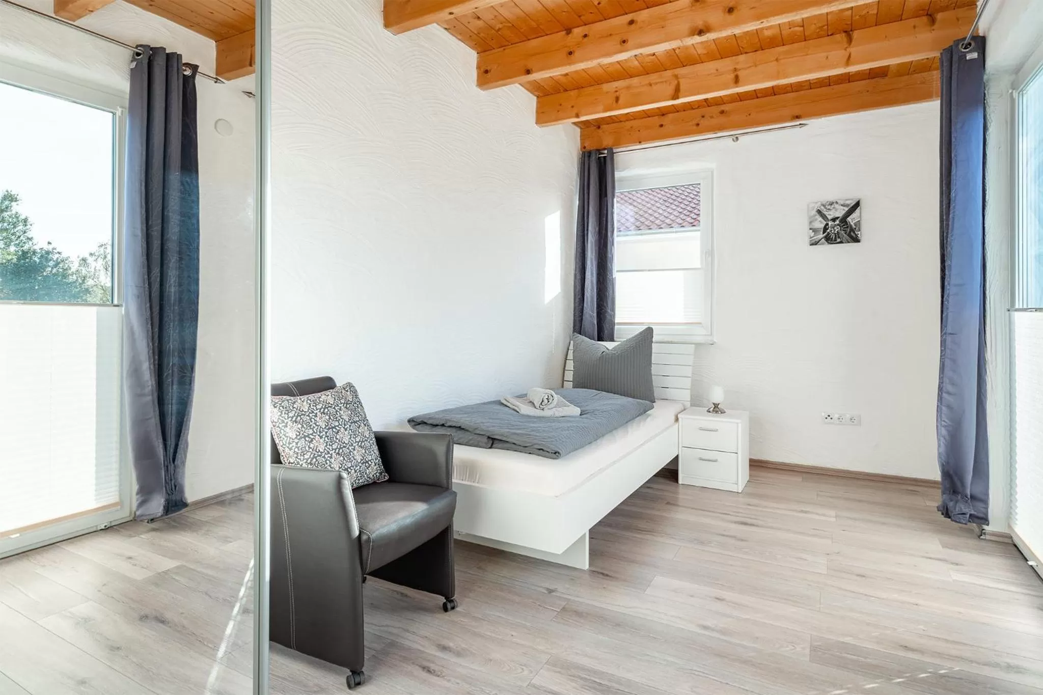 Bedroom, Bed in Villa Moorstern