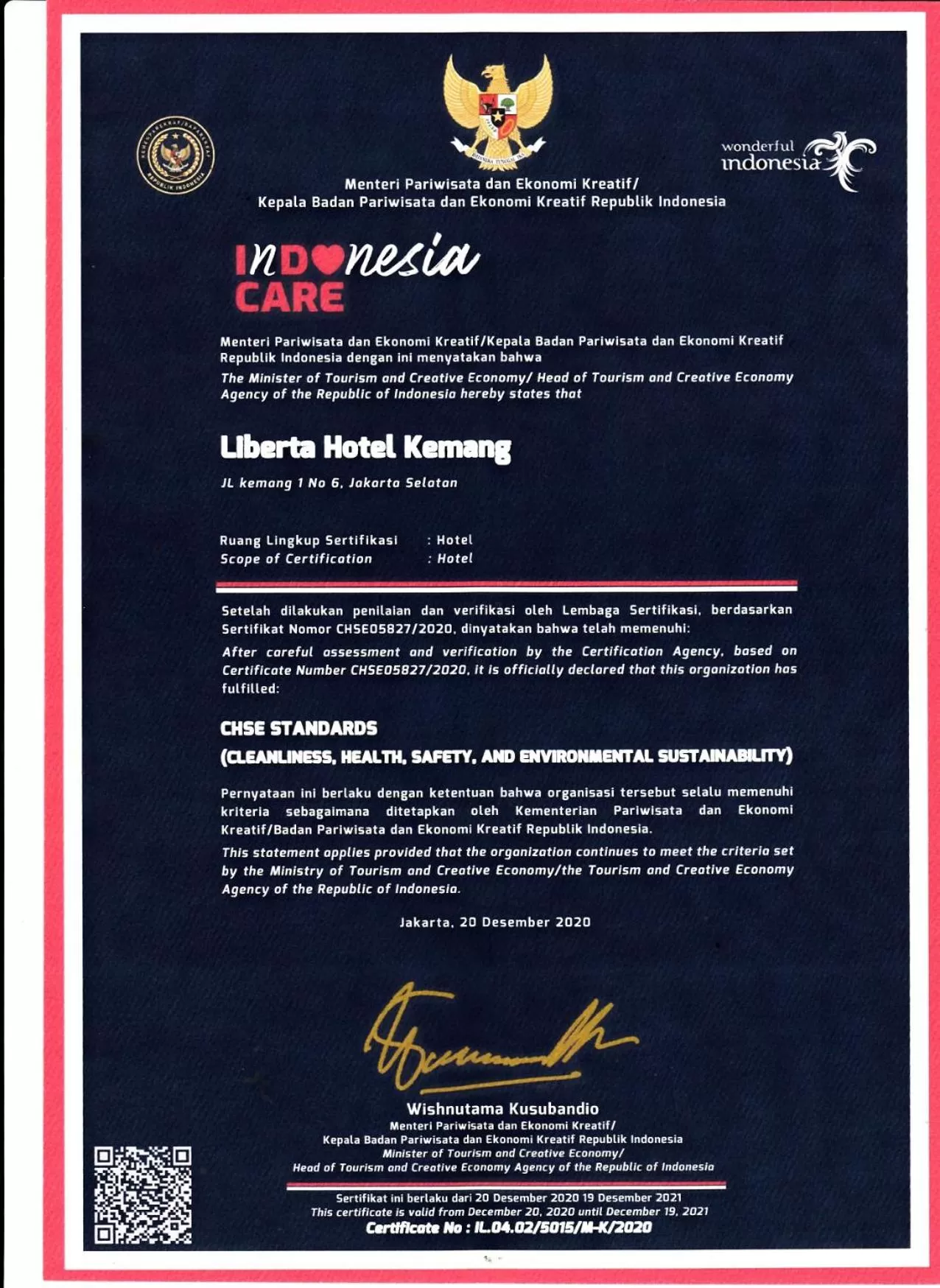 Property building in Liberta Hotel Kemang