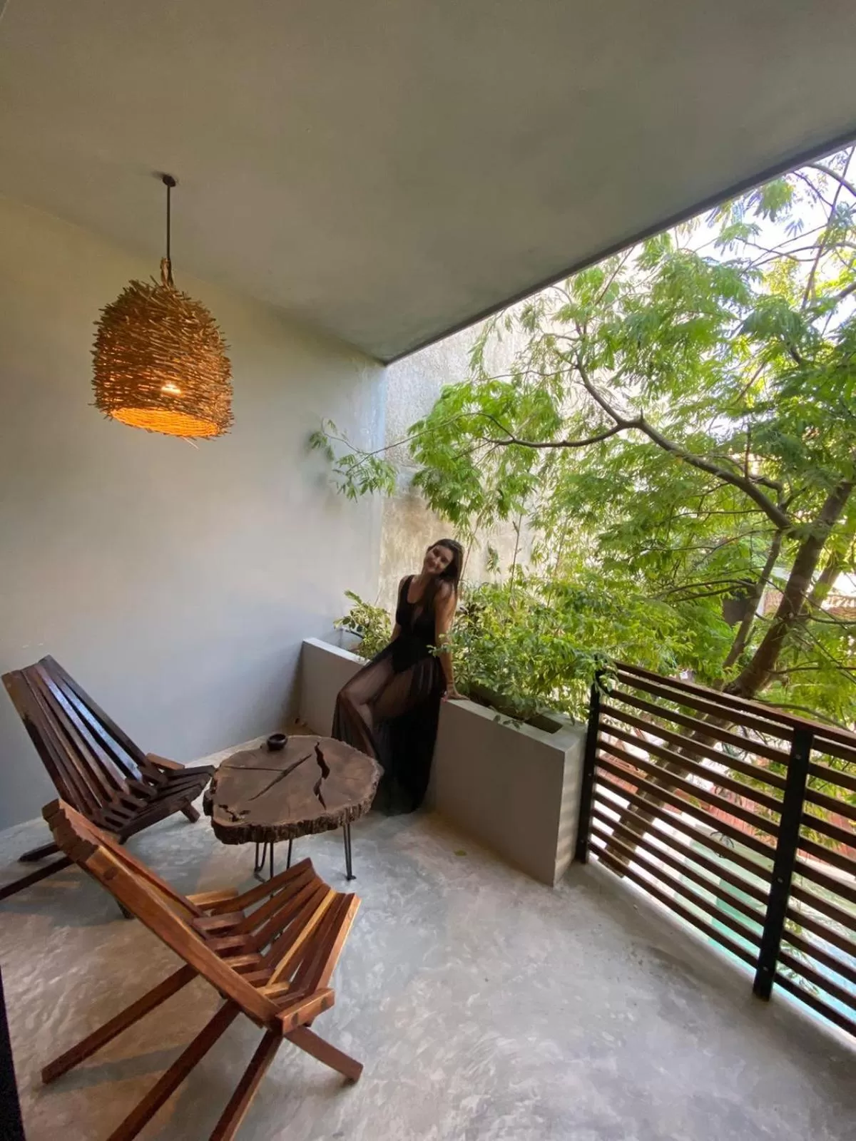 Balcony/Terrace in Little Gem Hotel Tulum La Veleta