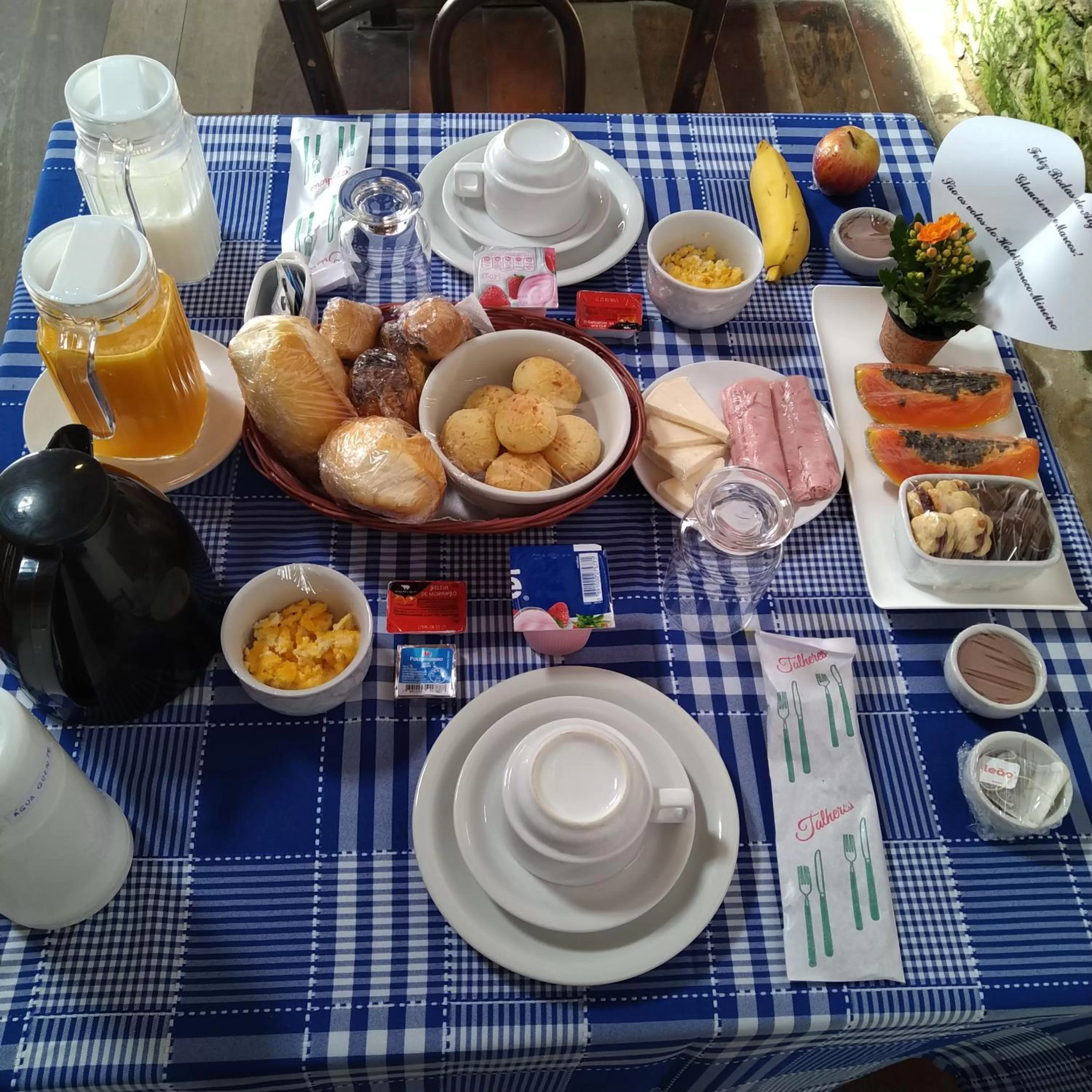 Breakfast in Hotel Barroco Mineiro