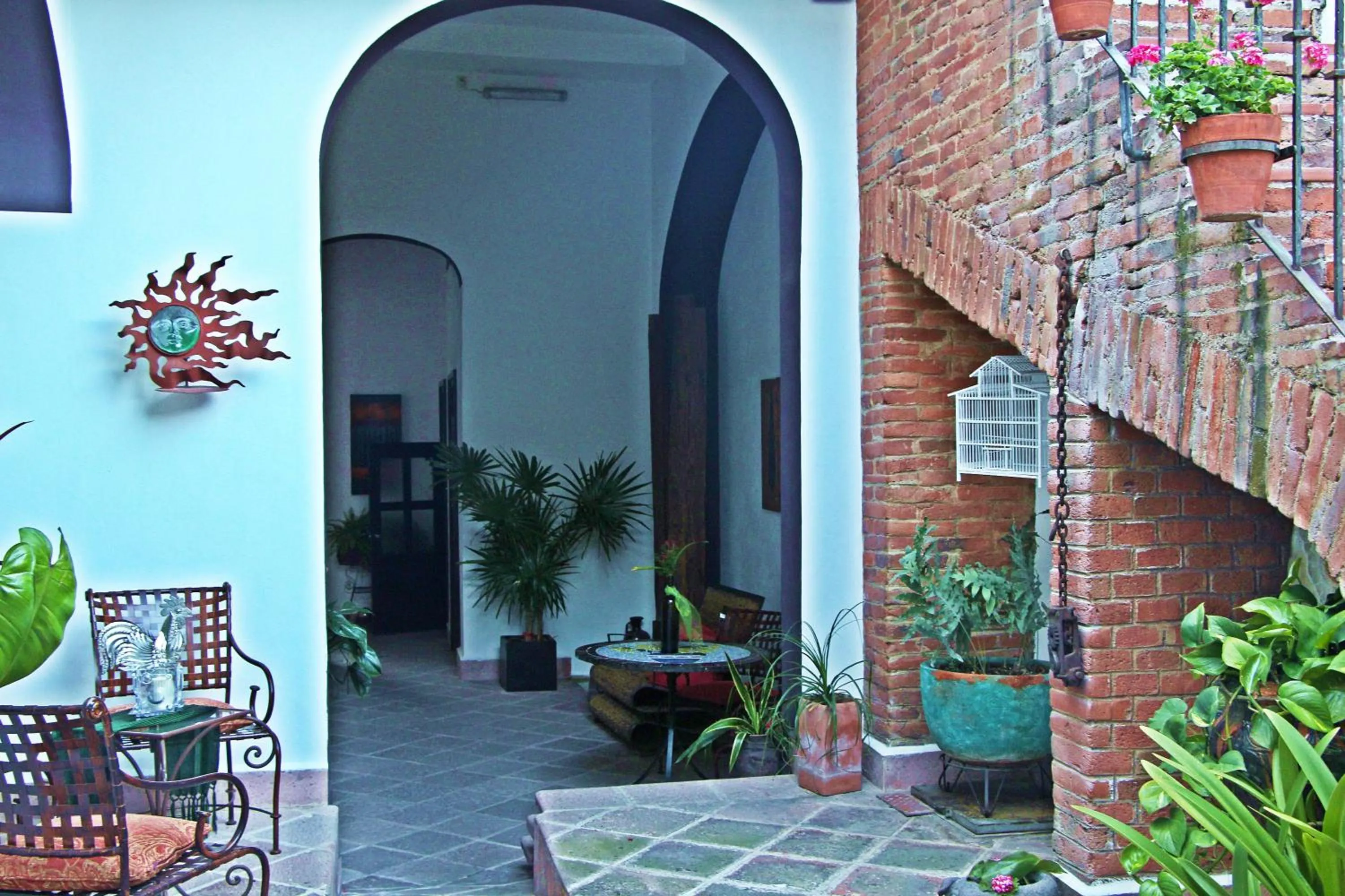 Patio in El Serafin Hotel Boutique