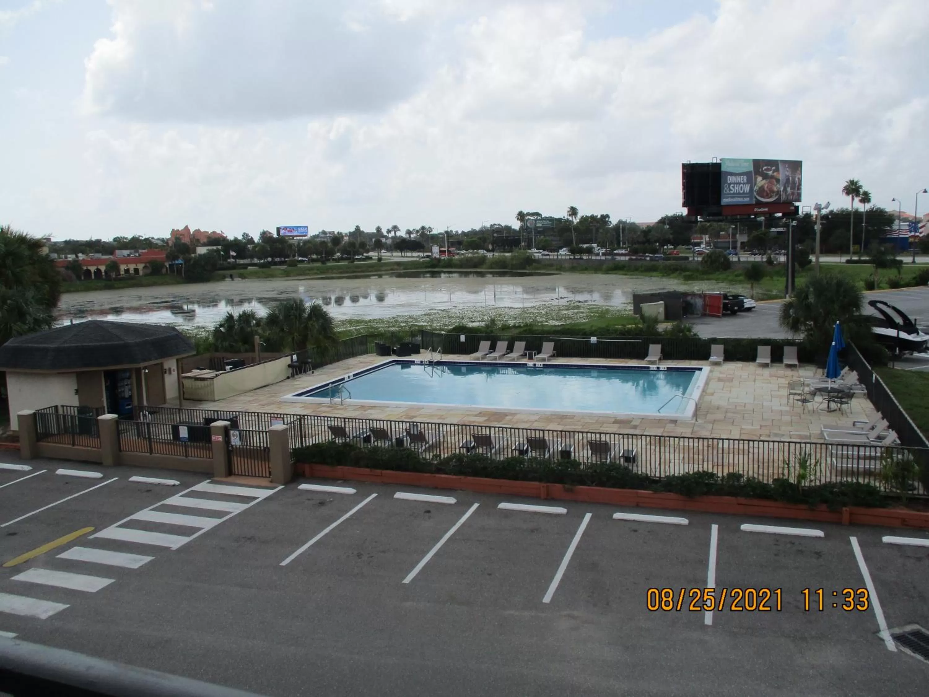 Pool view in Quality Inn & Suites Kissimmee by The Lake